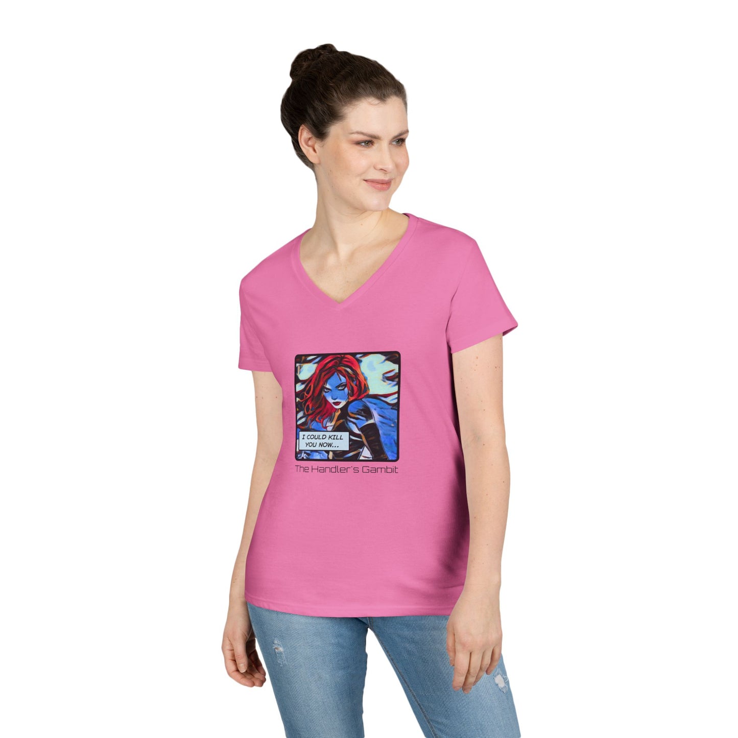 I Could Kill You Now Ladies' V-Neck T-Shirt
