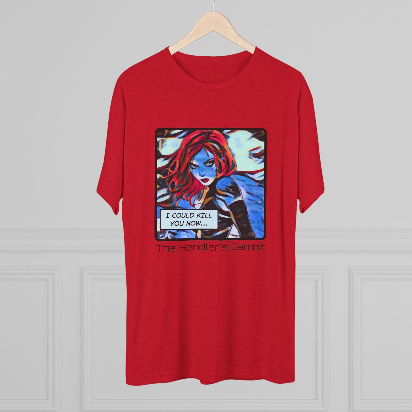 I Could Kill You Now Unisex Tri-Blend Crew Tee - Bold Graphic Shirt for Comic Fans