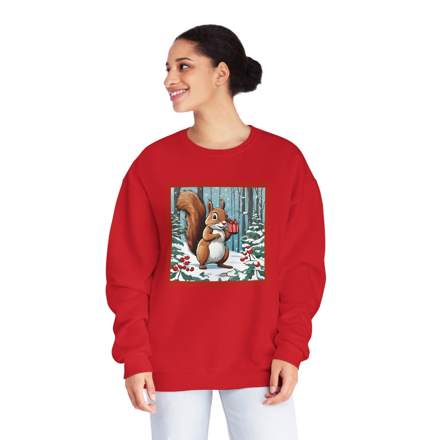 Squirrel Parcel Unisex NuBlend® Crewneck Sweatshirt
