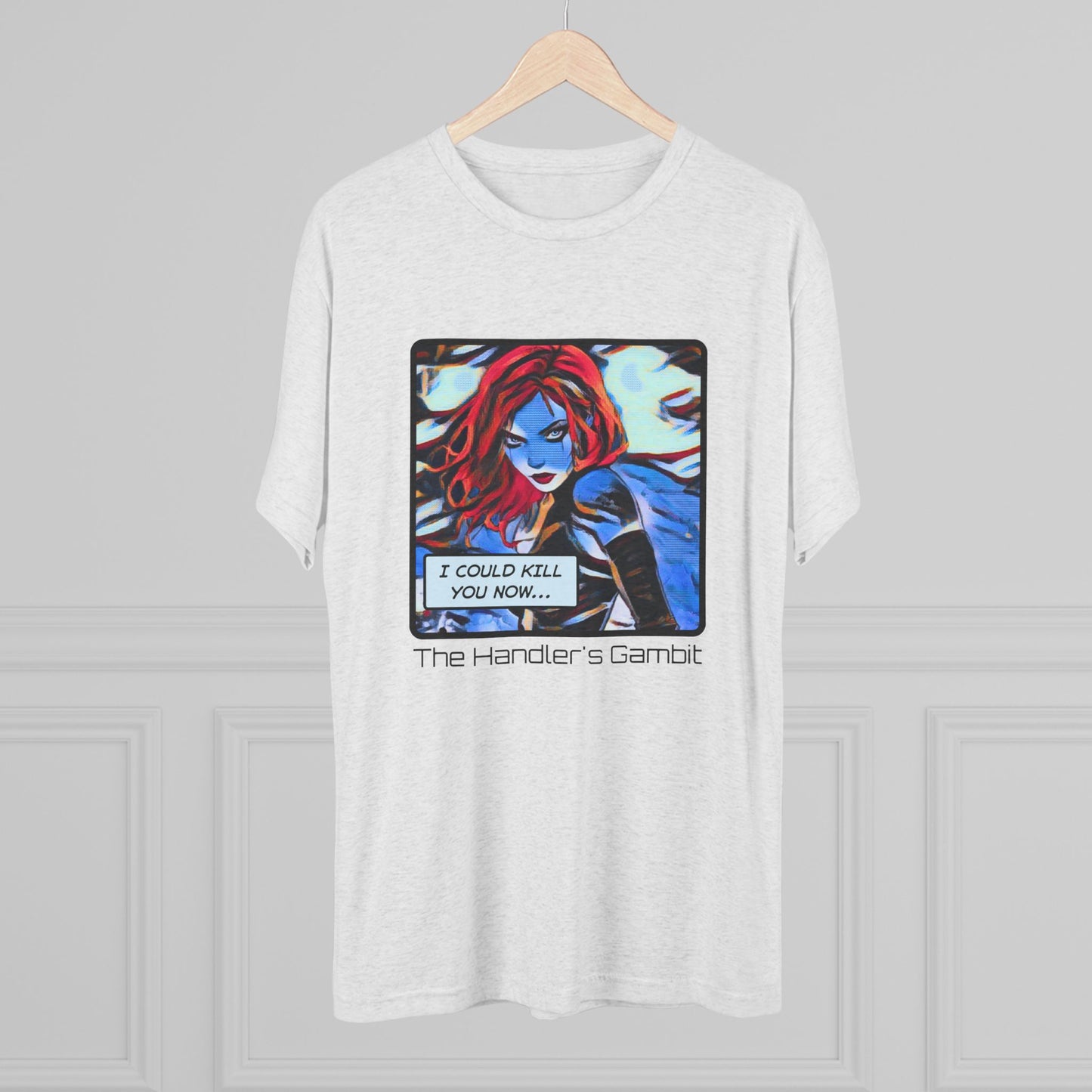 I Could Kill You Now Unisex Tri-Blend Crew Tee - Bold Graphic Shirt for Comic Fans