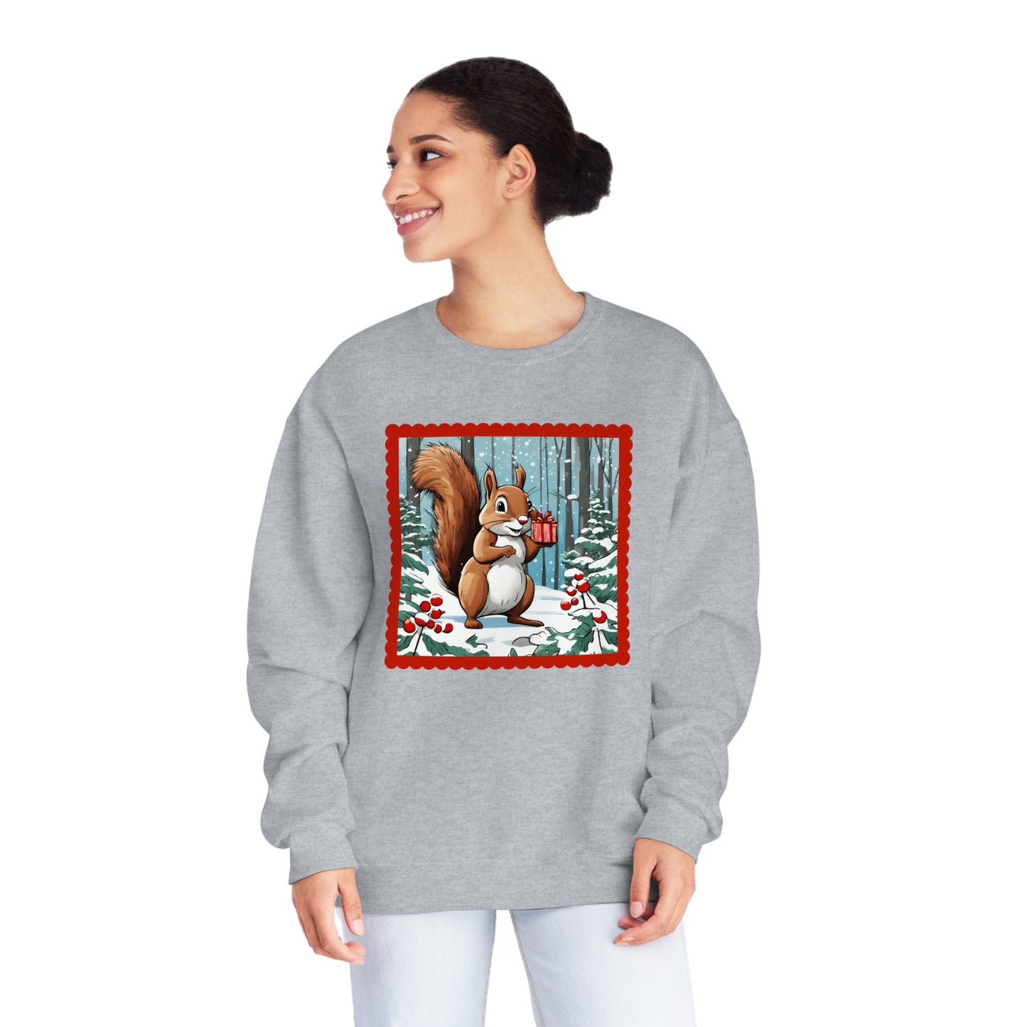 Squirrel Parcel Unisex NuBlend® Crewneck Sweatshirt