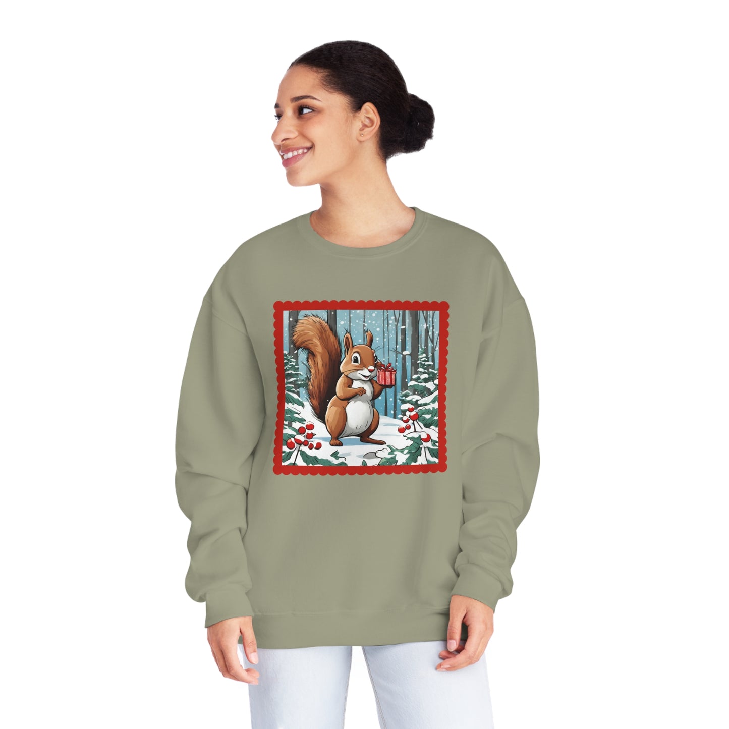 Squirrel Parcel Unisex NuBlend® Crewneck Sweatshirt