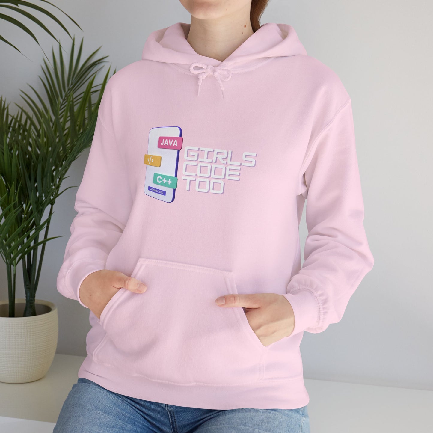 Girls Code Too Unisex Hooded Sweatshirt