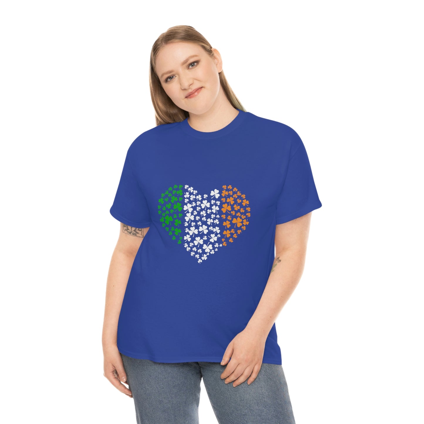 Irish Flag Hearts Unisex Cotton T-shirt