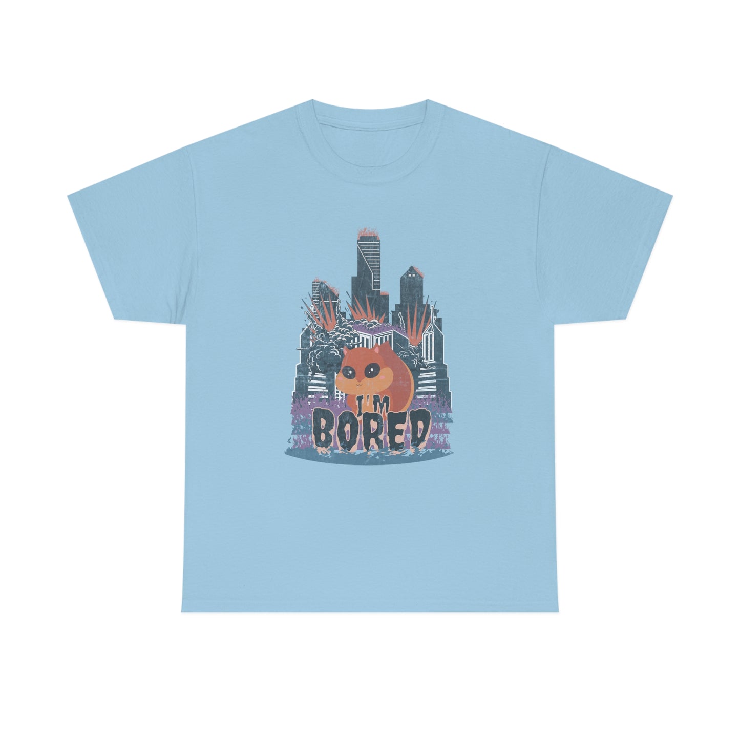 Bored Squirrel Unisex Cotton T-shirt