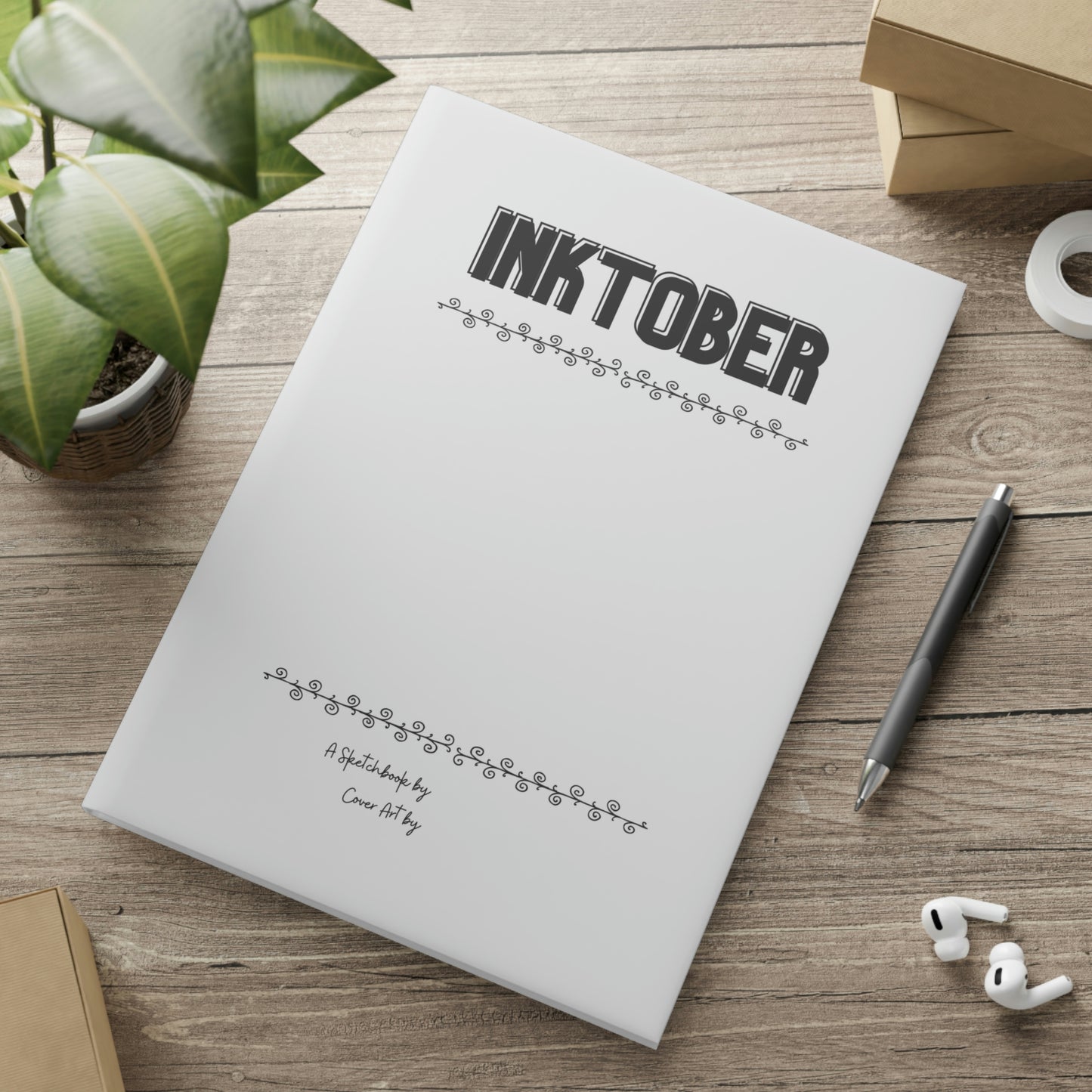 Inktober Hardcover Sketchbook with Puffy Covers