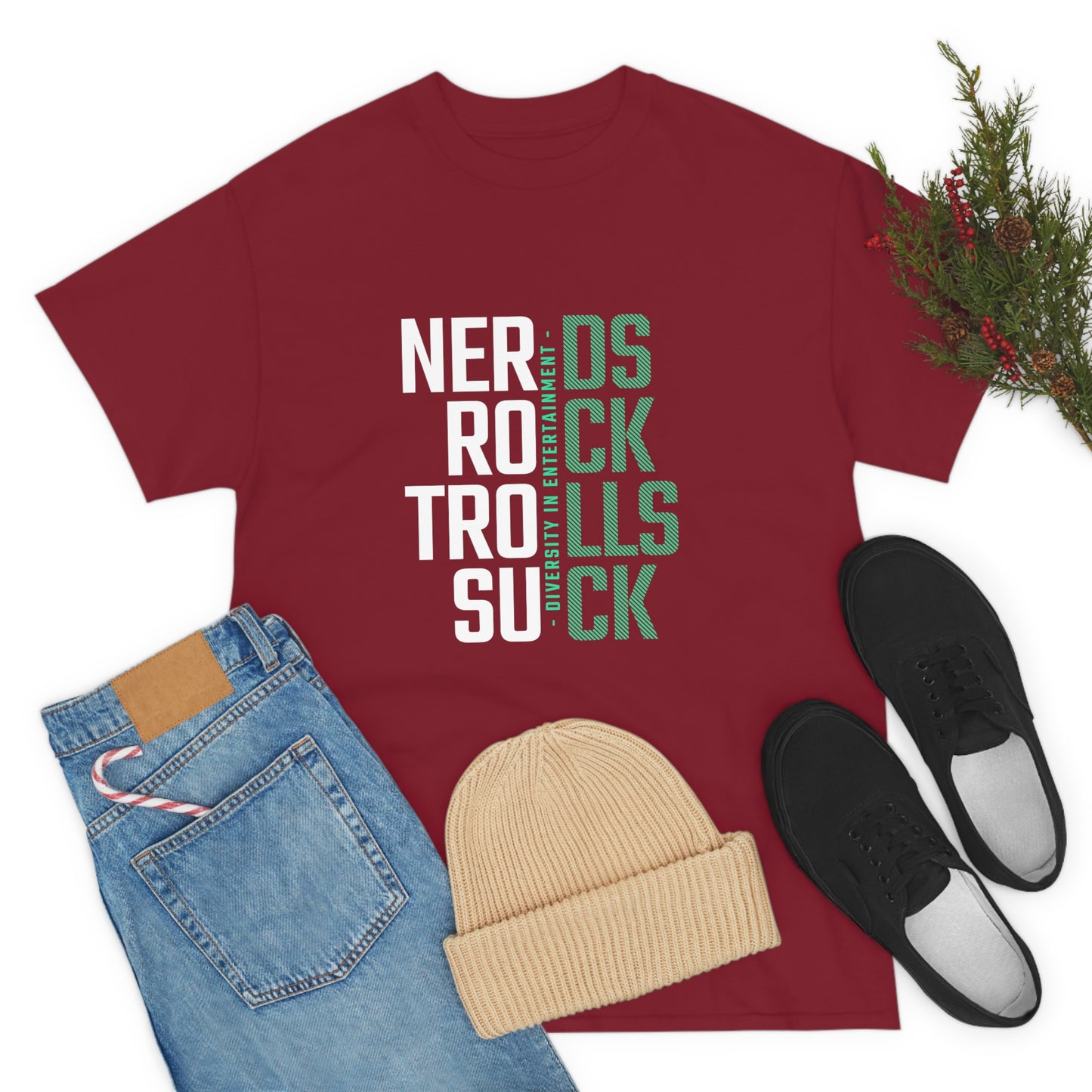 Nerds Rock Troll Suck Unisex Cotton T-shirt