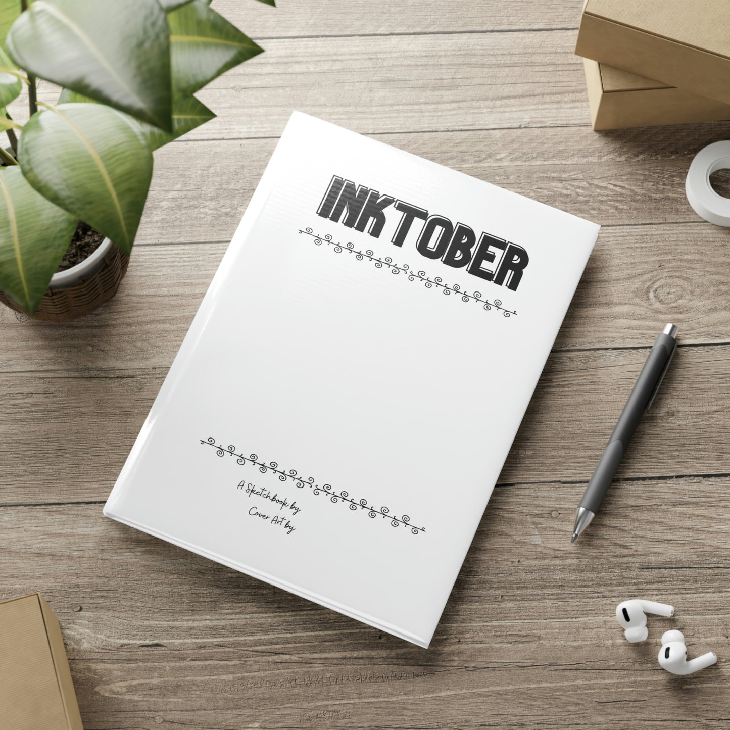 Inktober Hardcover Sketchbook with Puffy Covers