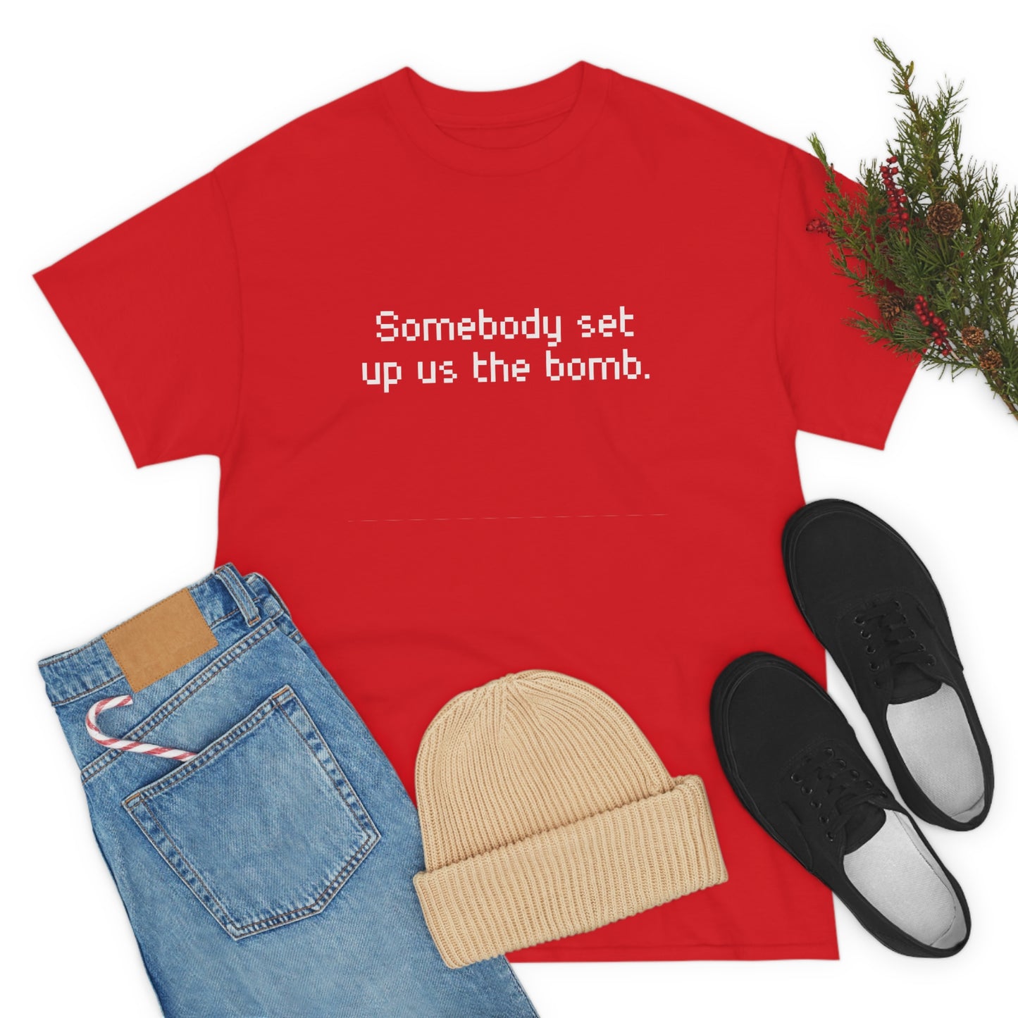 Set Up Us the Bomb Unisex Cotton T-shirt