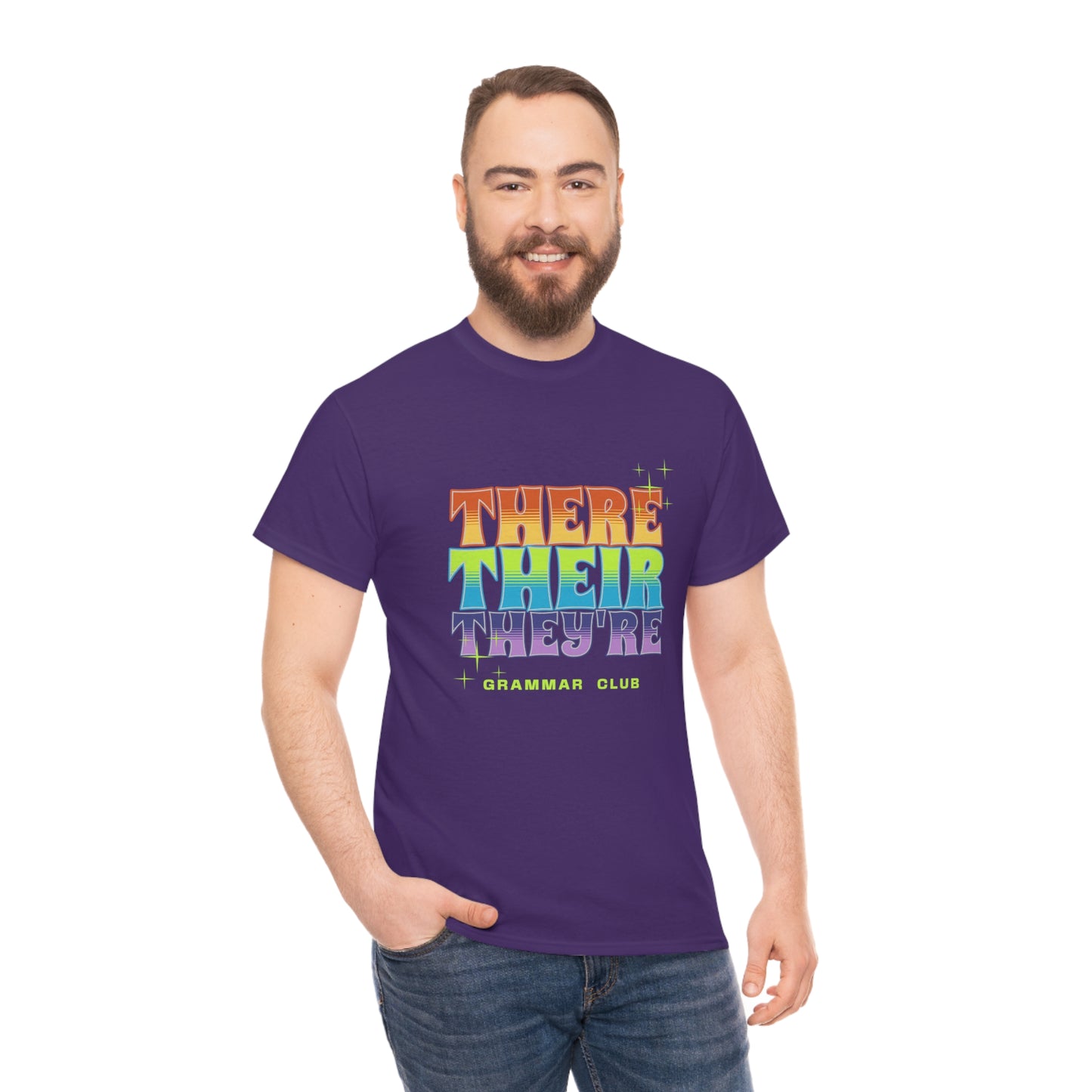 There Their They're Grammar Club Unisex Cotton T-shirt