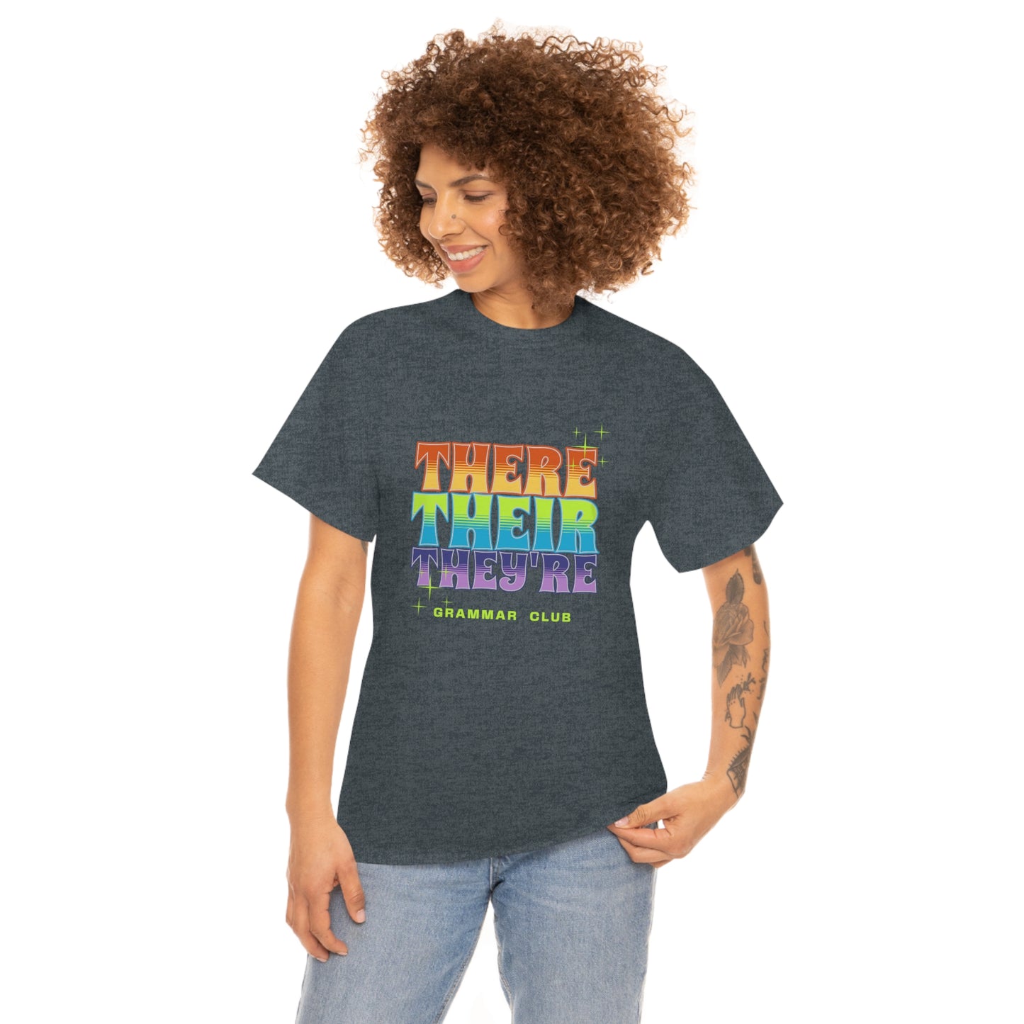 There Their They're Grammar Club Unisex Cotton T-shirt