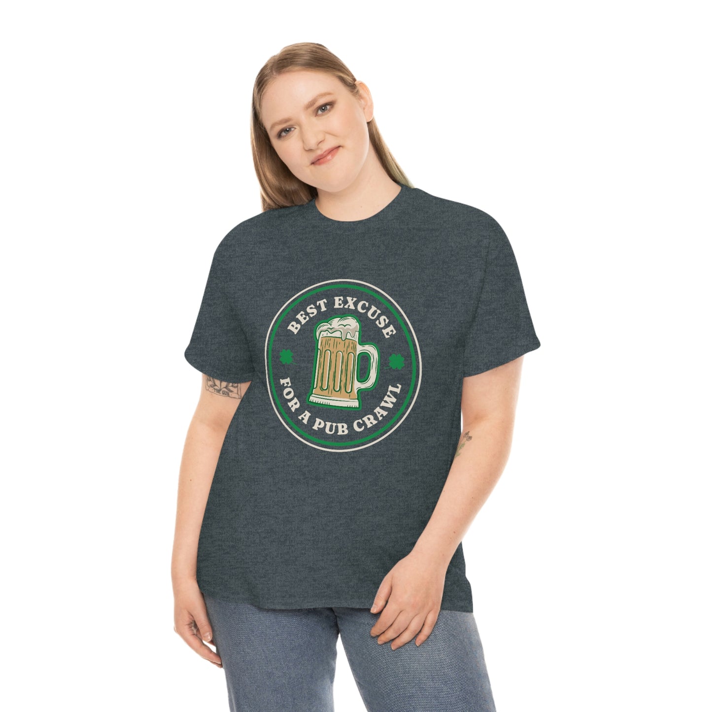 Pub Crawl Hearts Unisex Cotton T-shirt