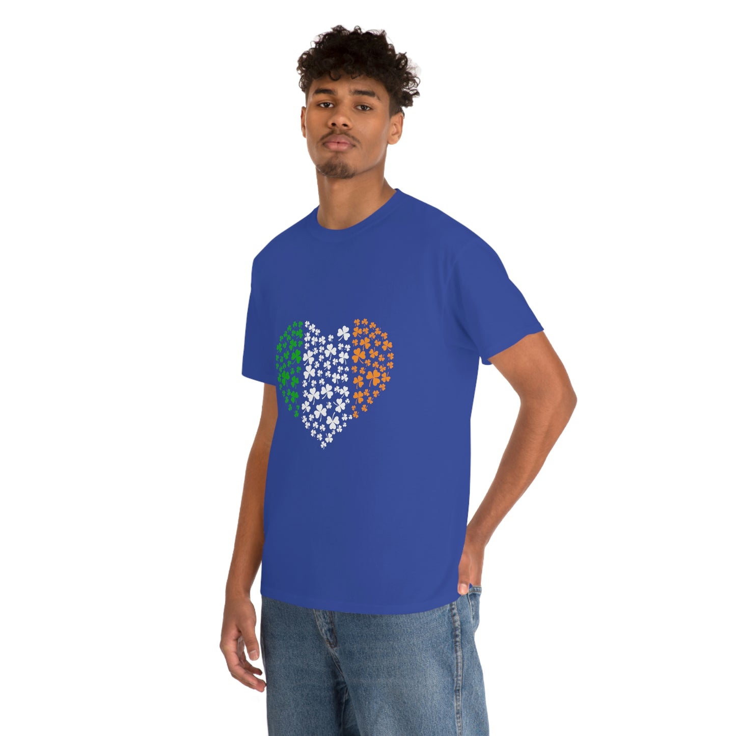 Irish Flag Hearts Unisex Cotton T-shirt
