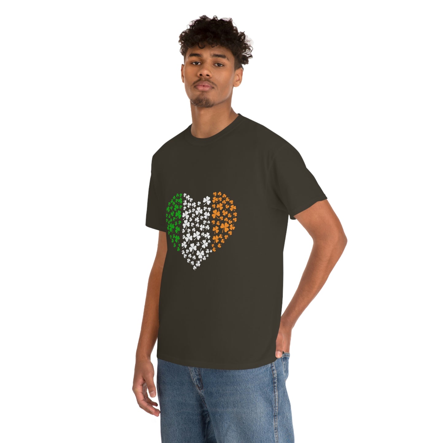 Irish Flag Hearts Unisex Cotton T-shirt