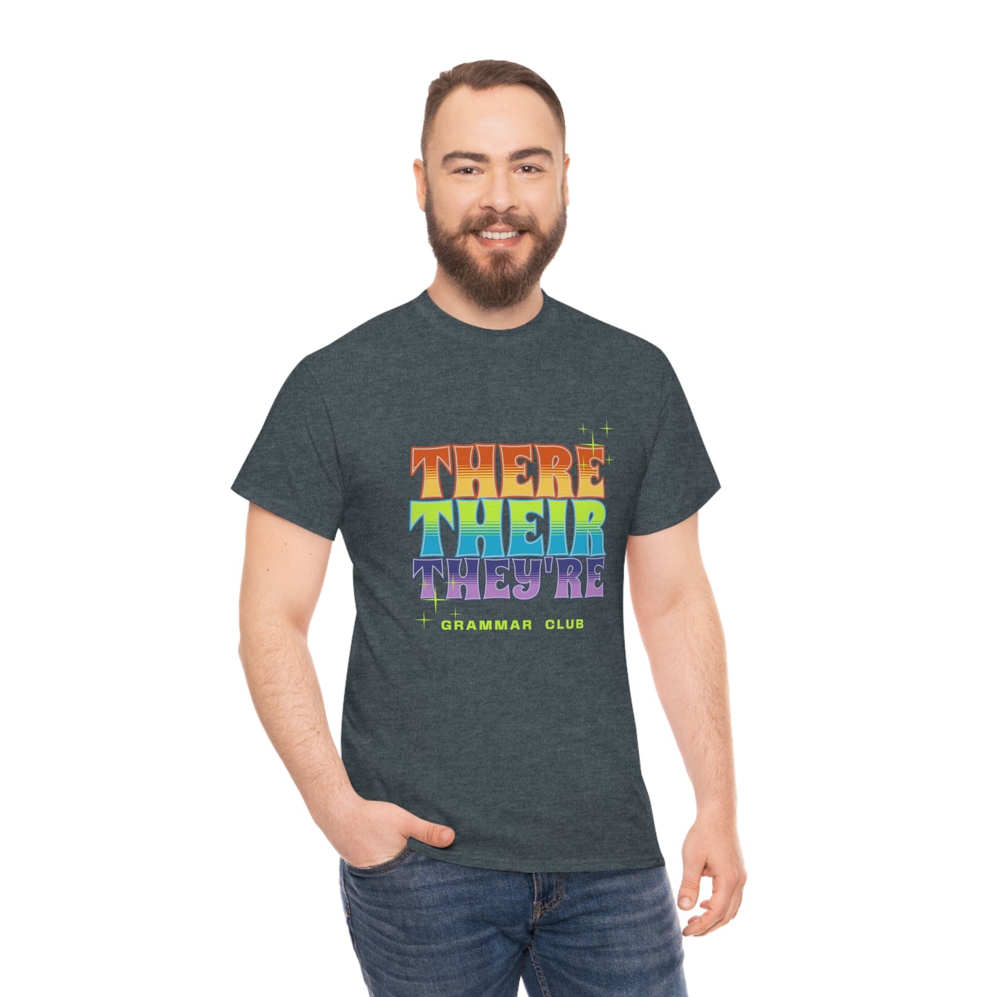 There Their They're Grammar Club Unisex Cotton T-shirt