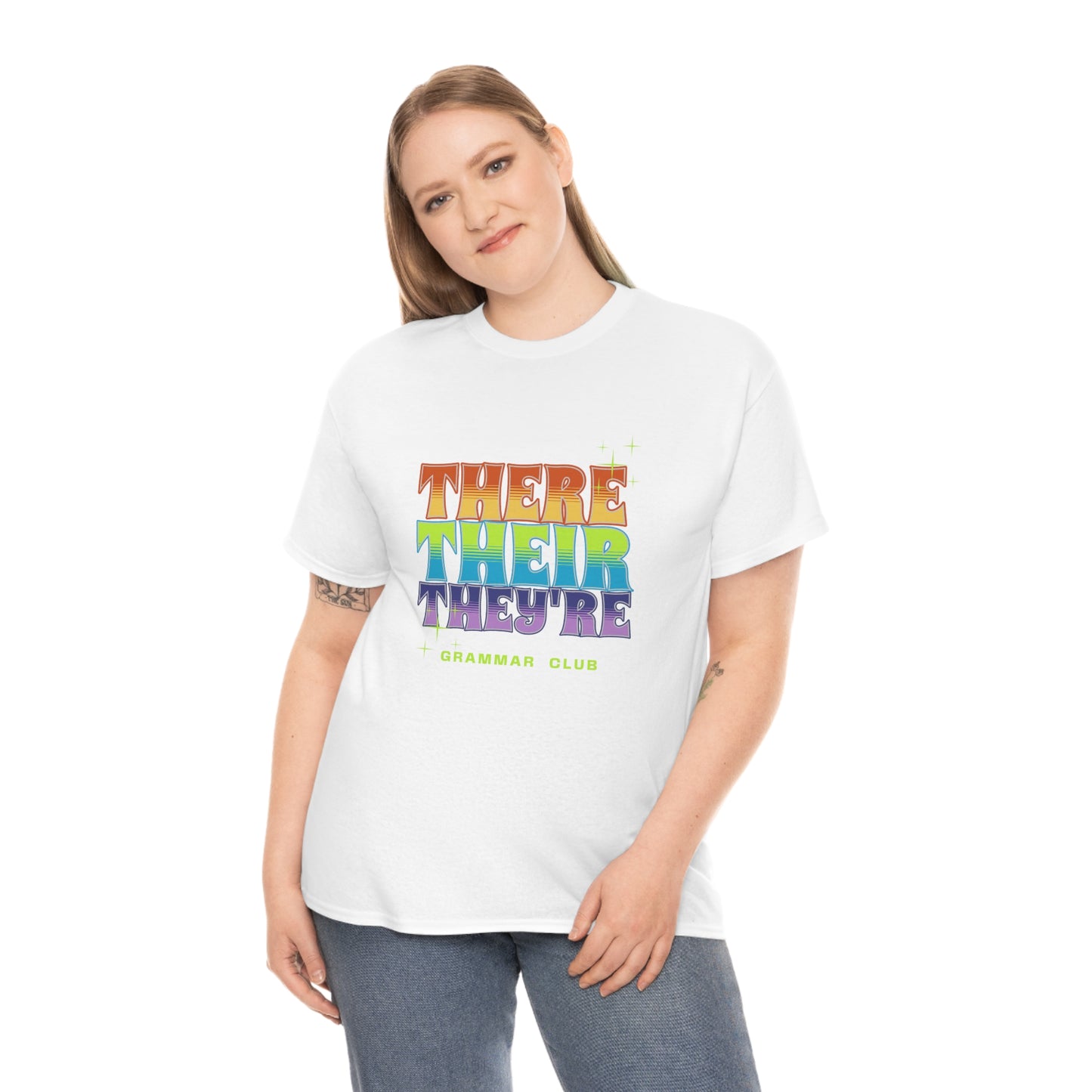 There Their They're Grammar Club Unisex Cotton T-shirt