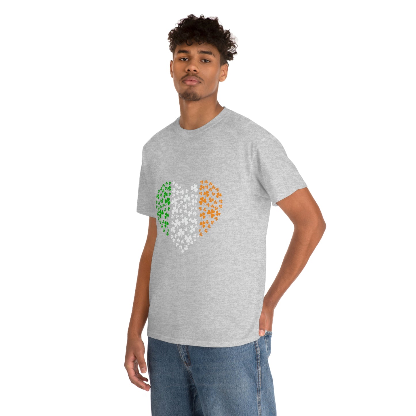 Irish Flag Hearts Unisex Cotton T-shirt