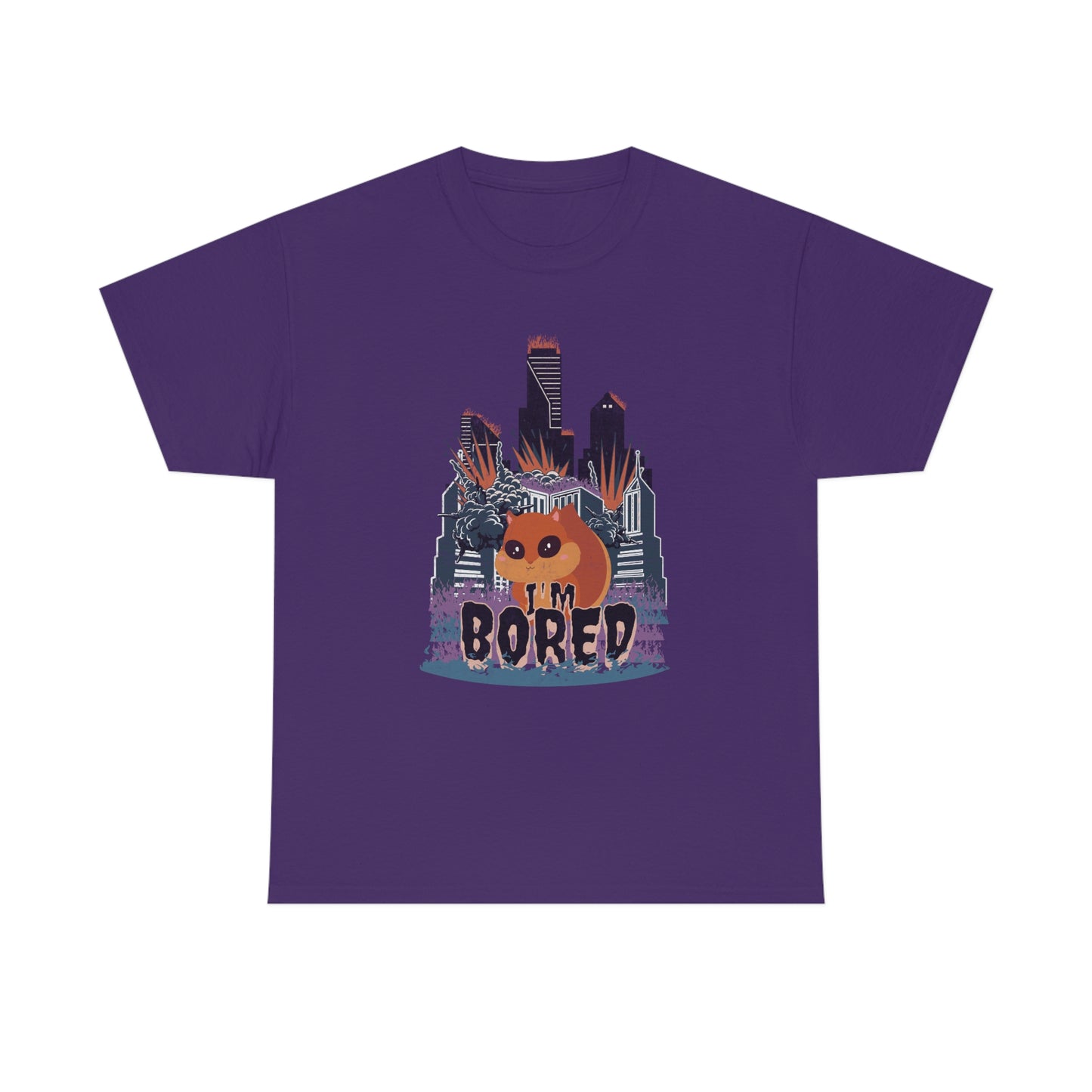 Bored Squirrel Unisex Cotton T-shirt