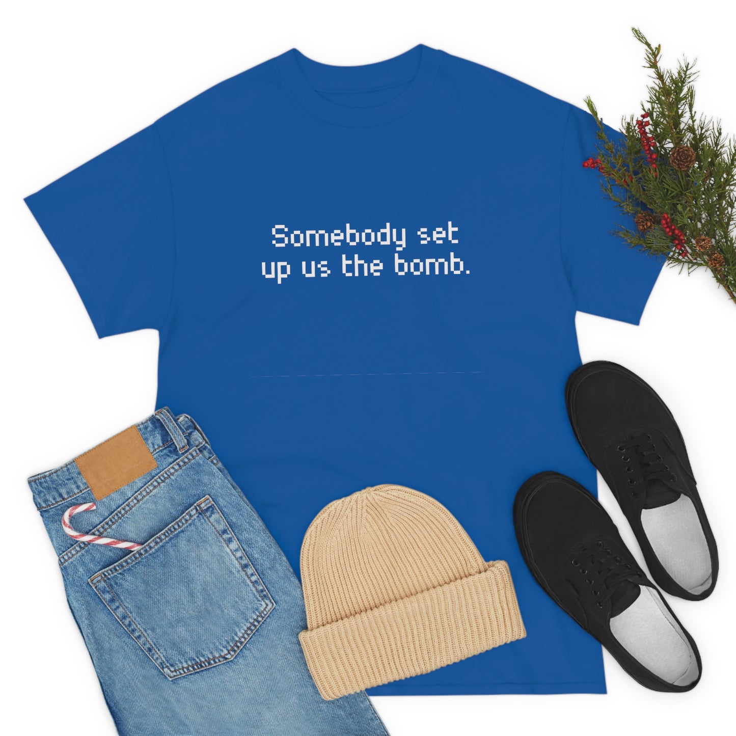Set Up Us the Bomb Unisex Cotton T-shirt