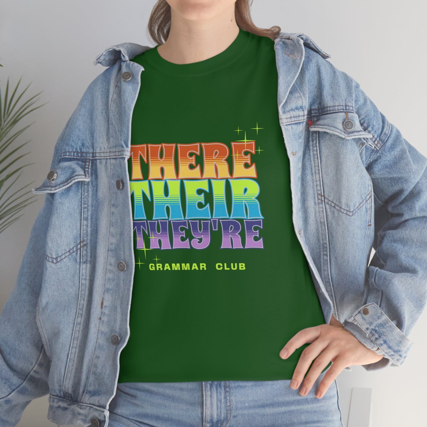 There Their They're Grammar Club Unisex Cotton T-shirt