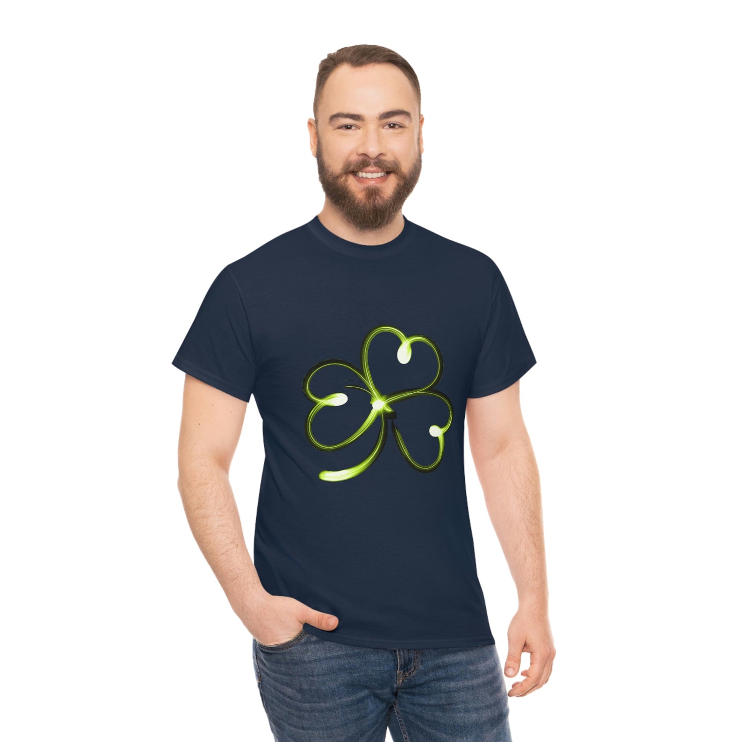 Simple Shamrock Unisex Cotton T-shirt