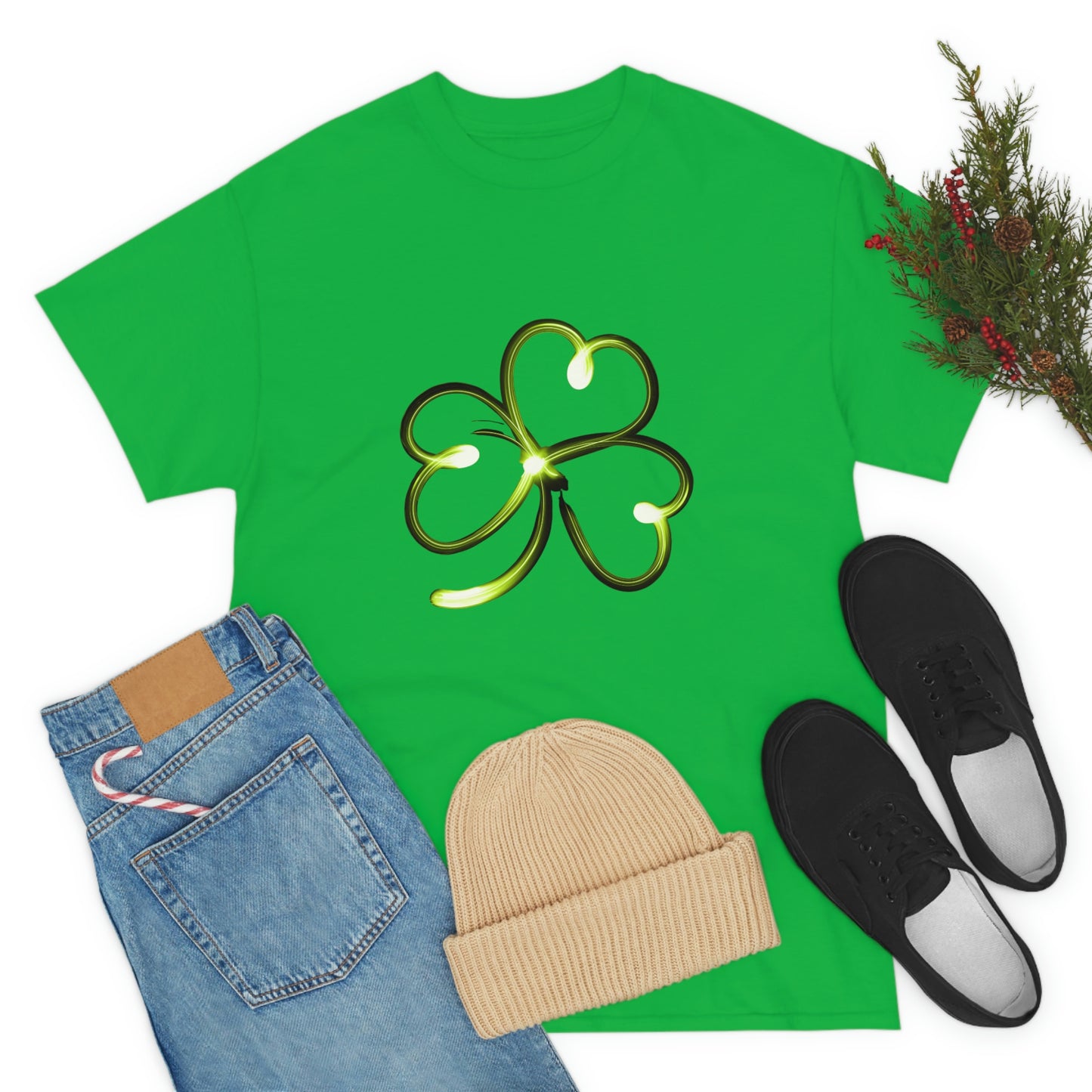 Simple Shamrock Unisex Cotton T-shirt