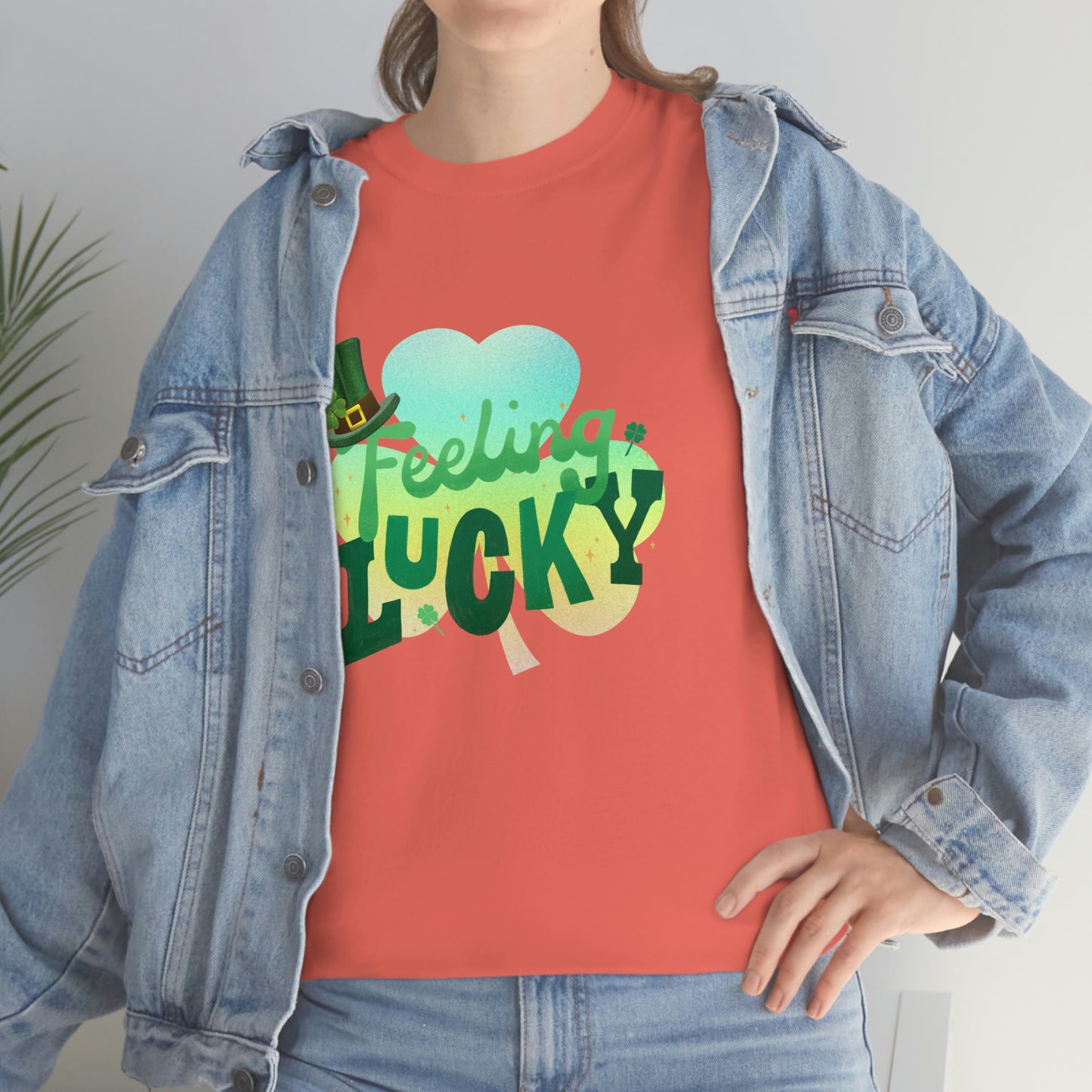 Feeling Lucky Unisex Cotton T-shirt