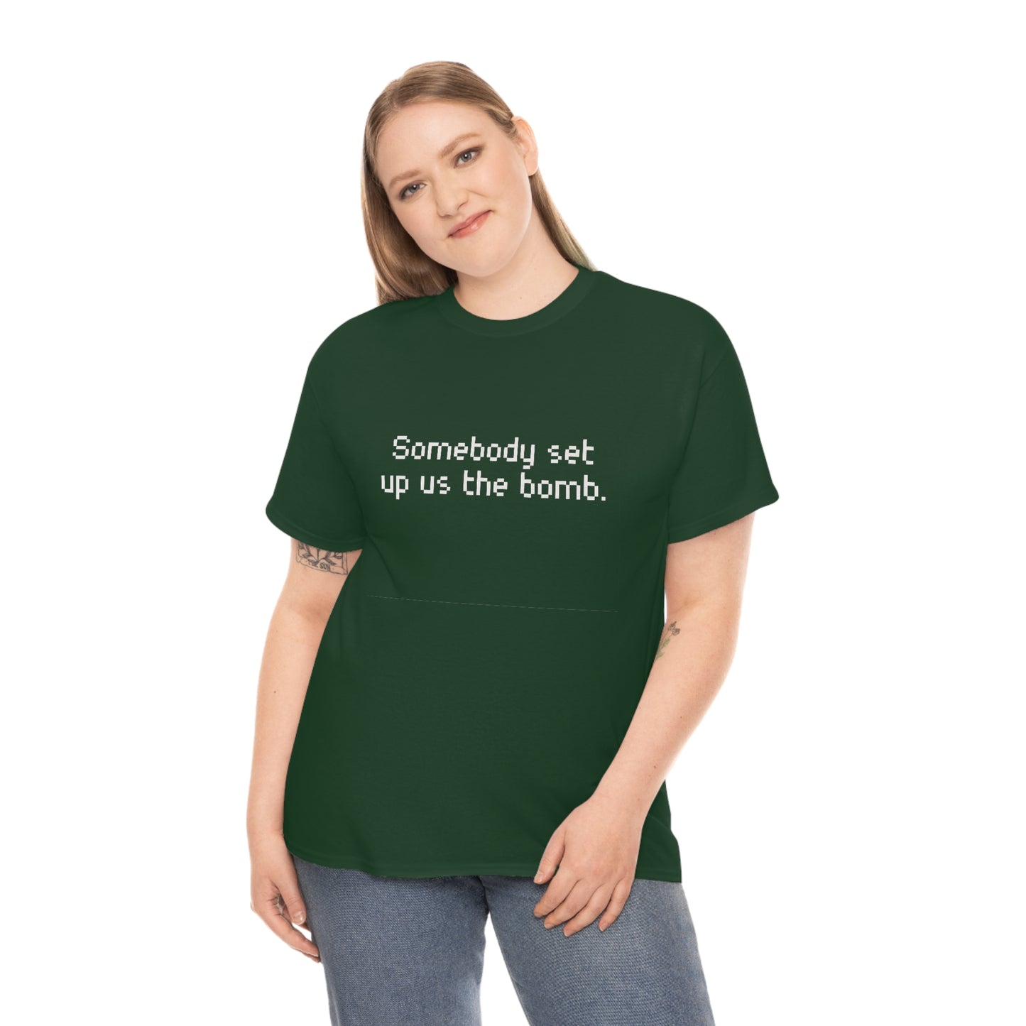 Set Up Us the Bomb Unisex Cotton T-shirt