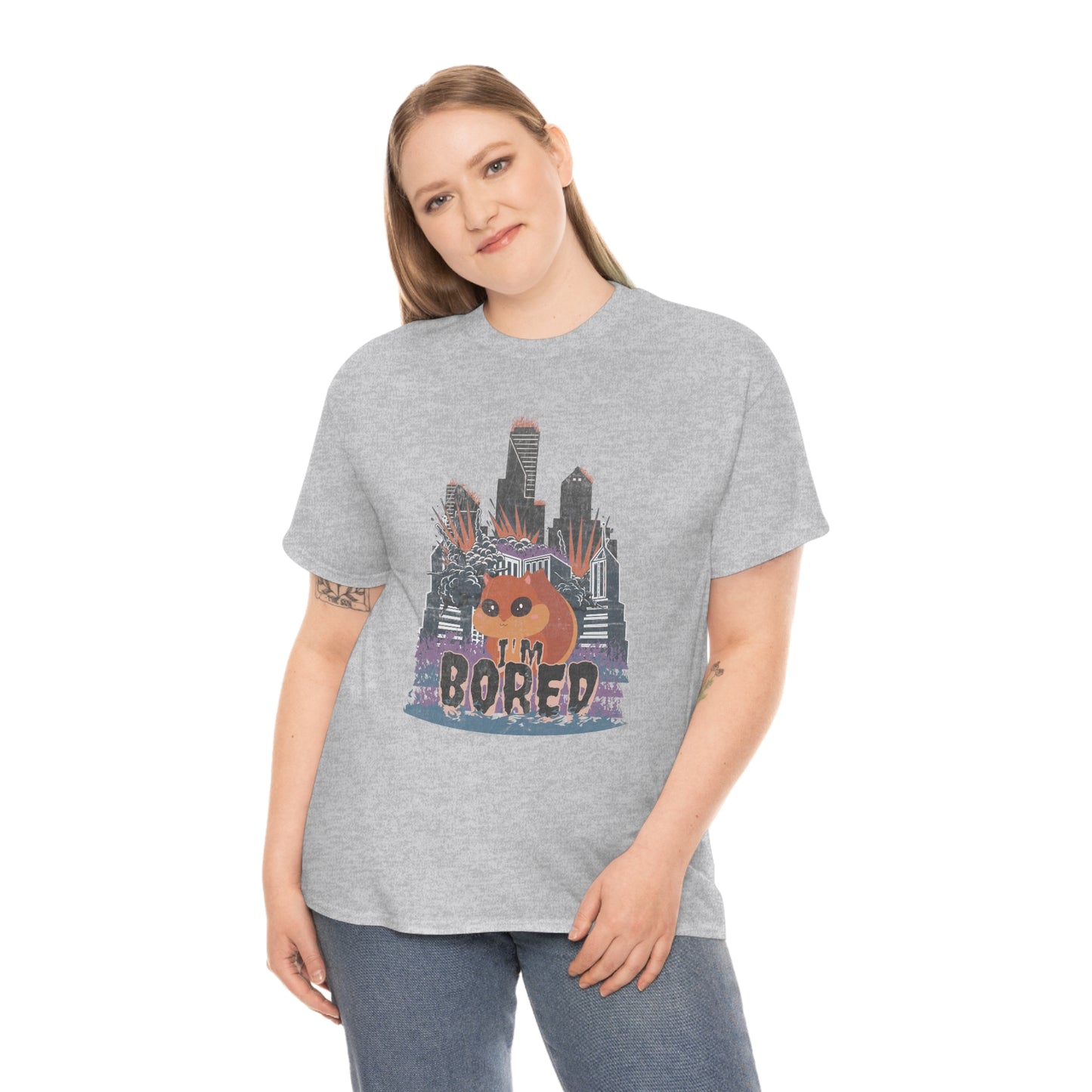 Bored Squirrel Unisex Cotton T-shirt