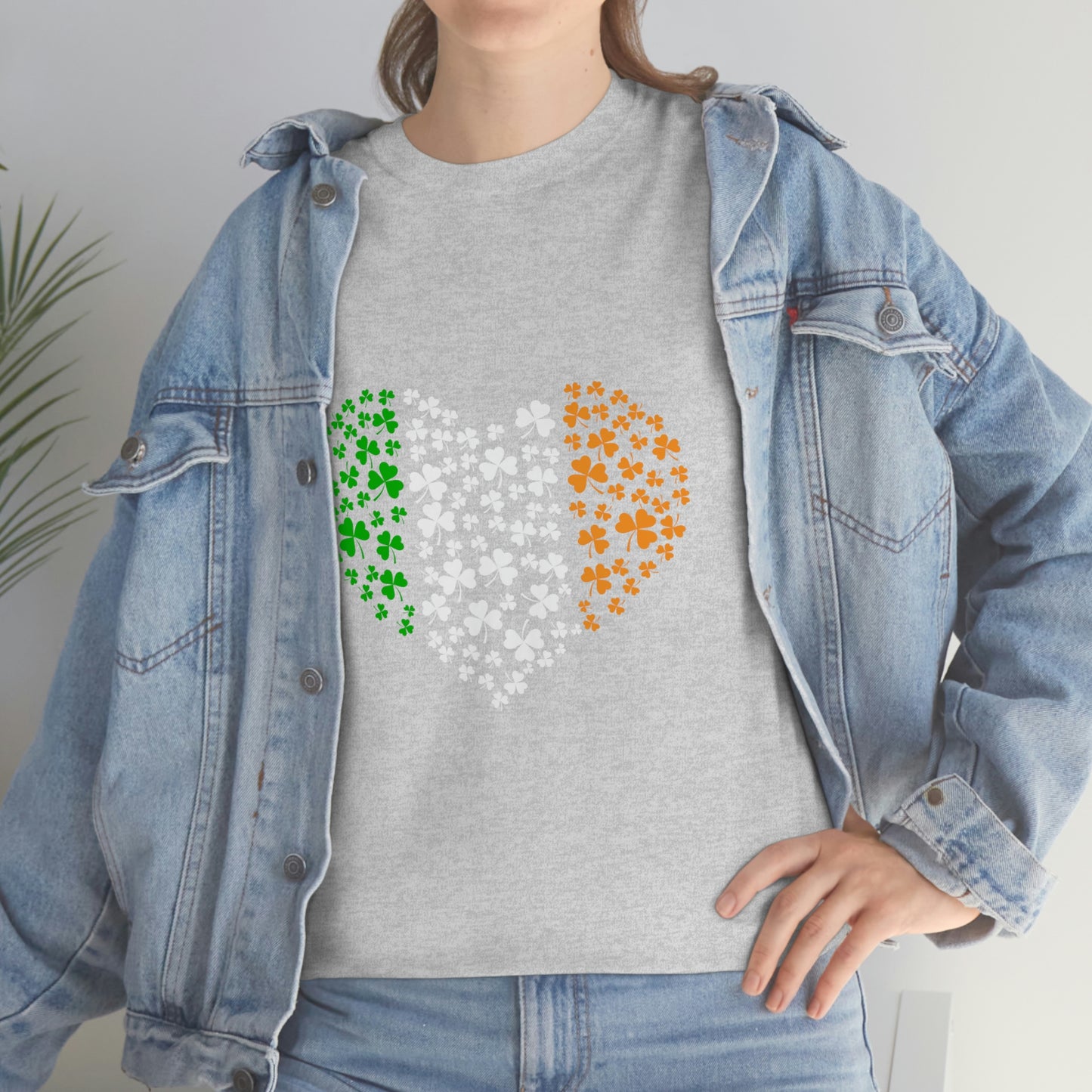 Irish Flag Hearts Unisex Cotton T-shirt