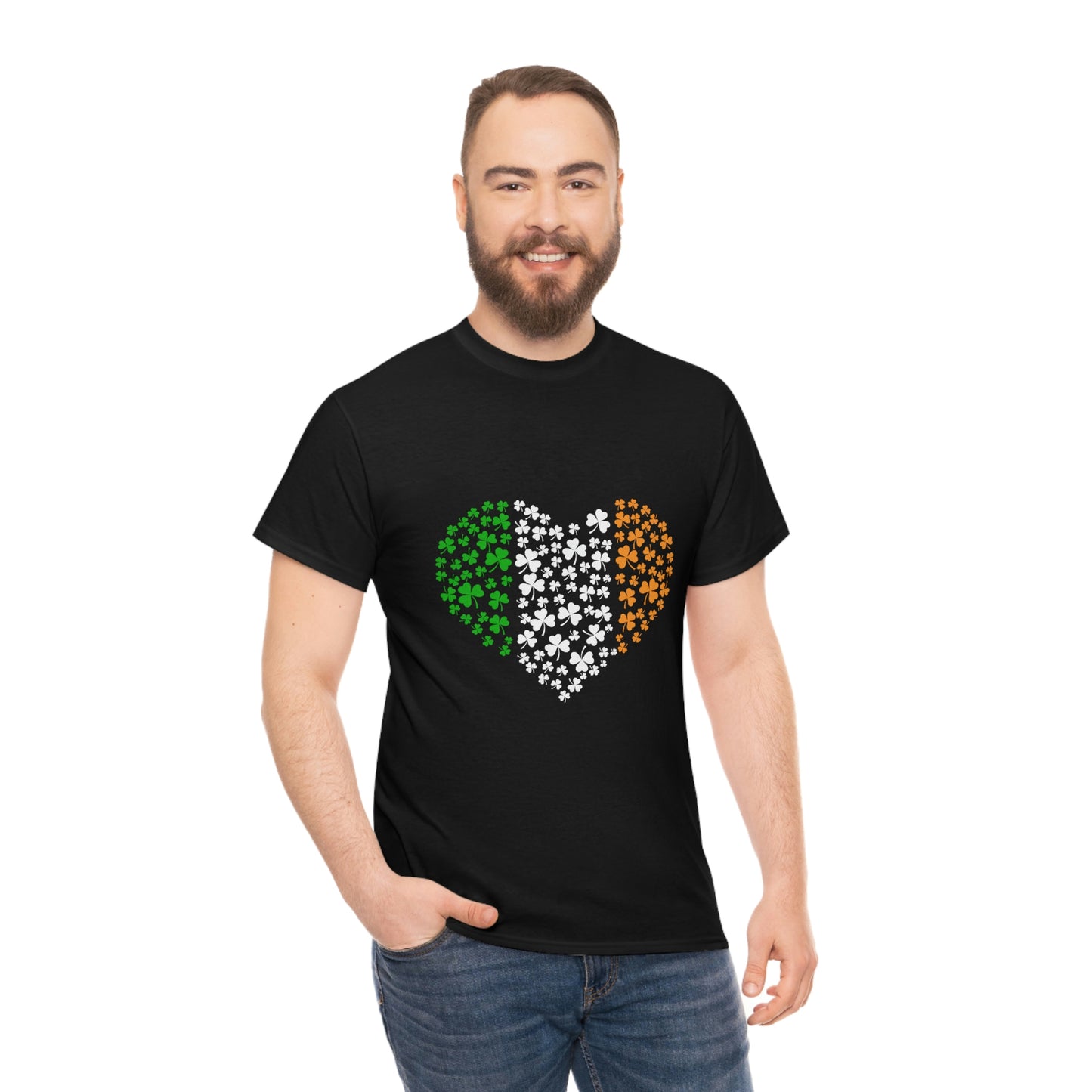 Irish Flag Hearts Unisex Cotton T-shirt