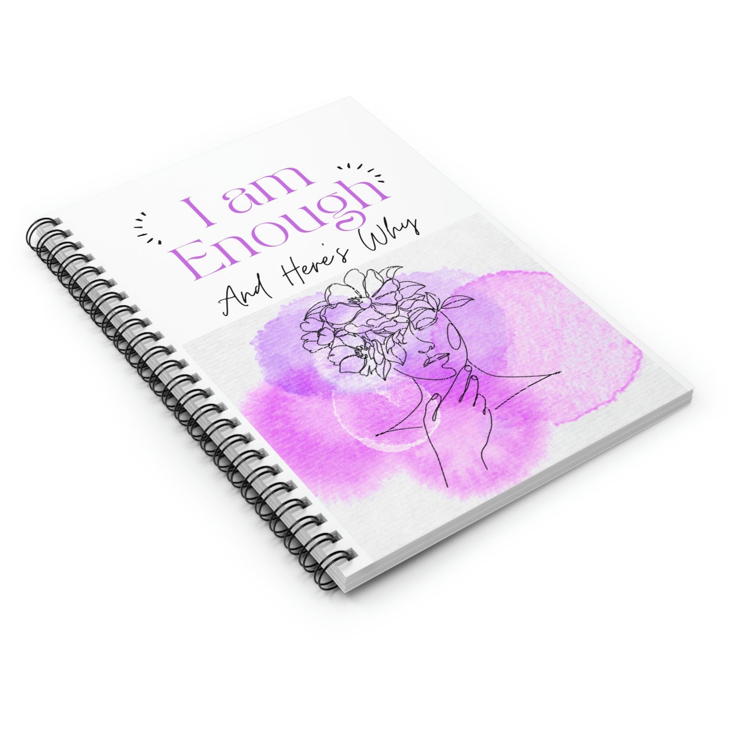 I Am Enough Spiral Notebook - Ruled Line