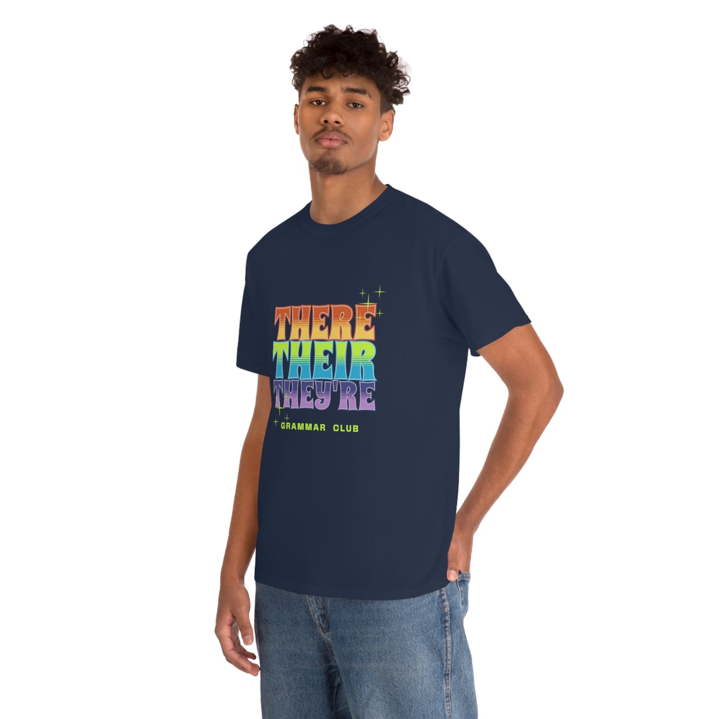 There Their They're Grammar Club Unisex Cotton T-shirt