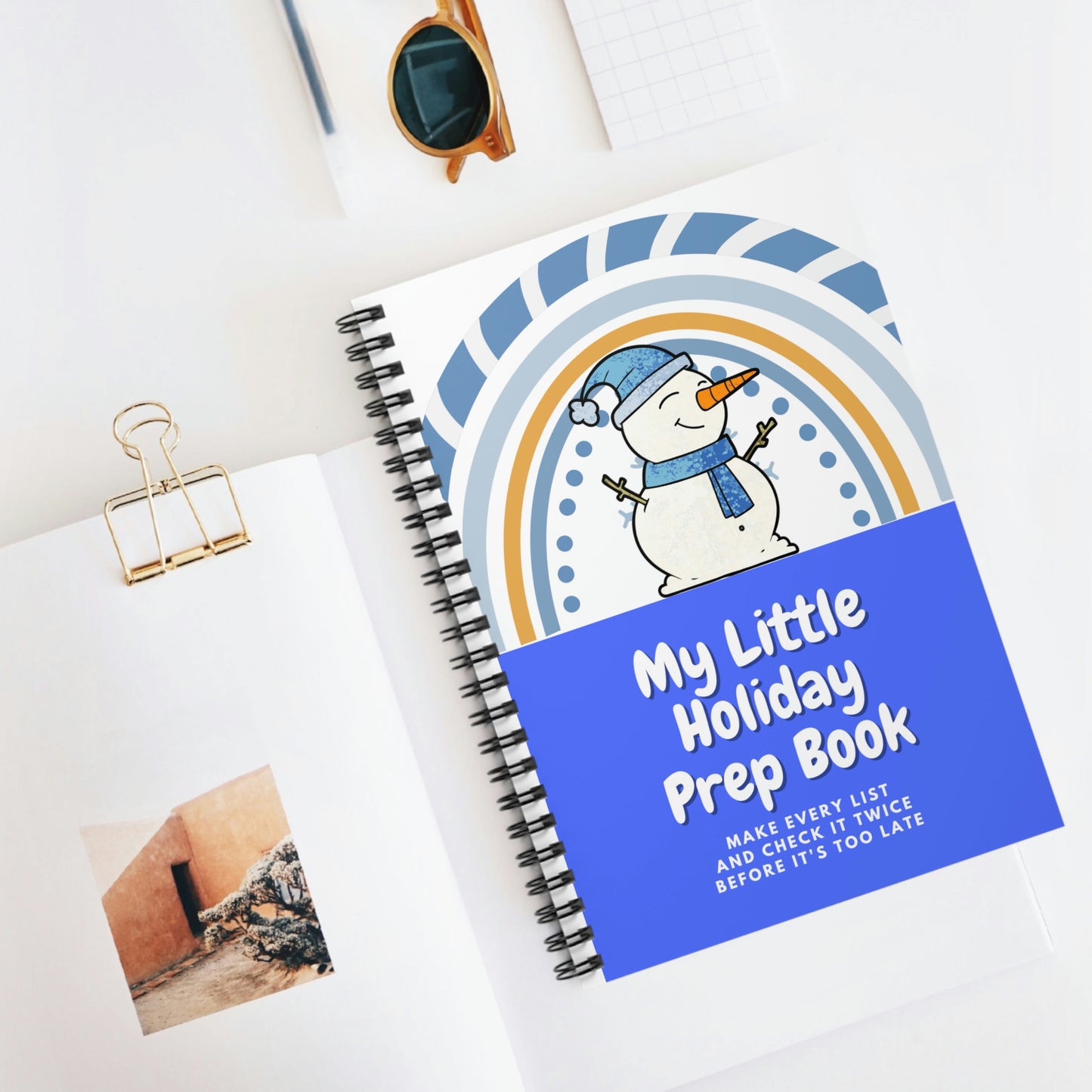 Holiday Planner Spiral Notebook - Ruled Line