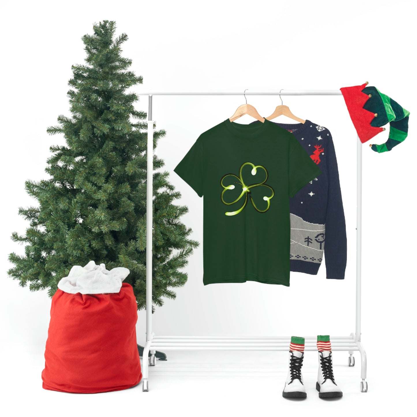 Simple Shamrock Unisex Cotton T-shirt