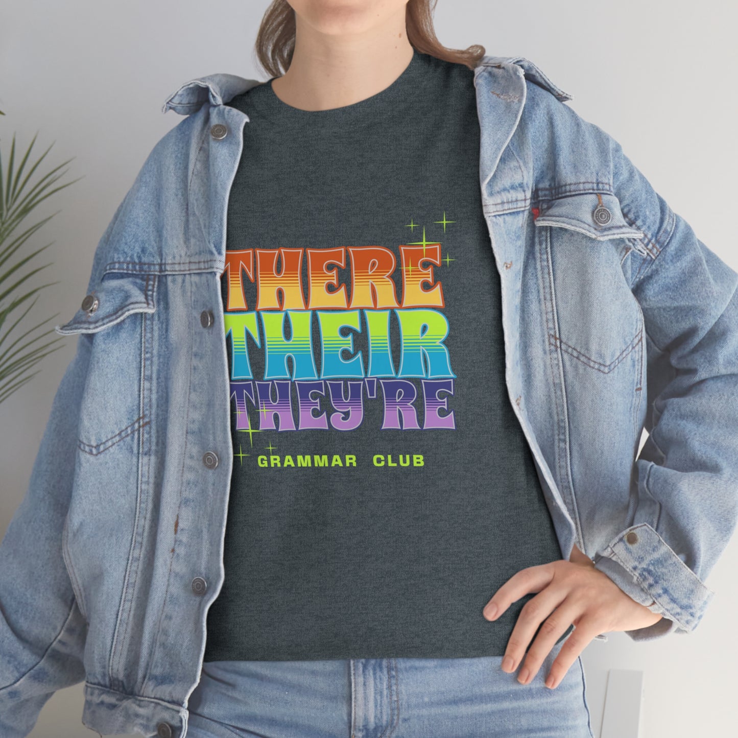 There Their They're Grammar Club Unisex Cotton T-shirt