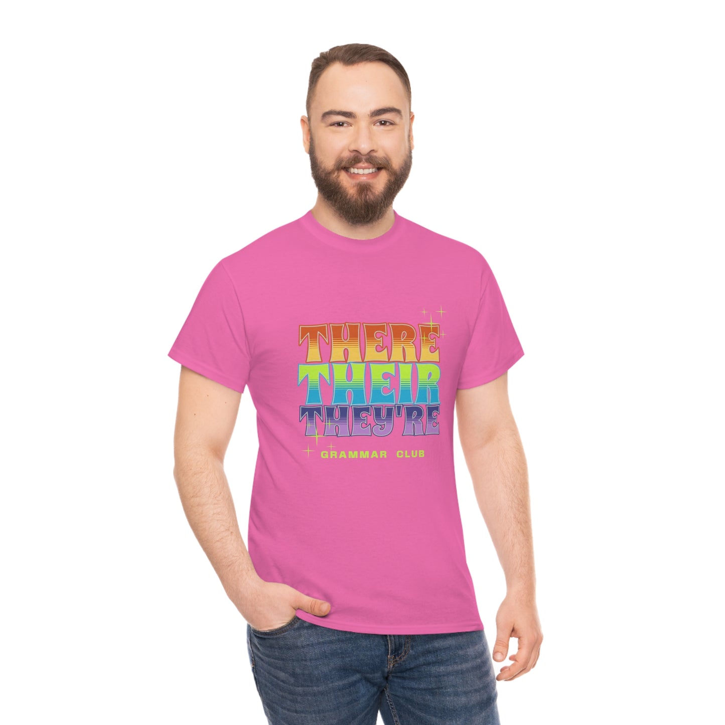 There Their They're Grammar Club Unisex Cotton T-shirt