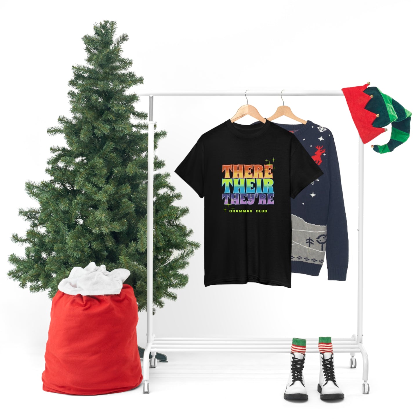 There Their They're Grammar Club Unisex Cotton T-shirt