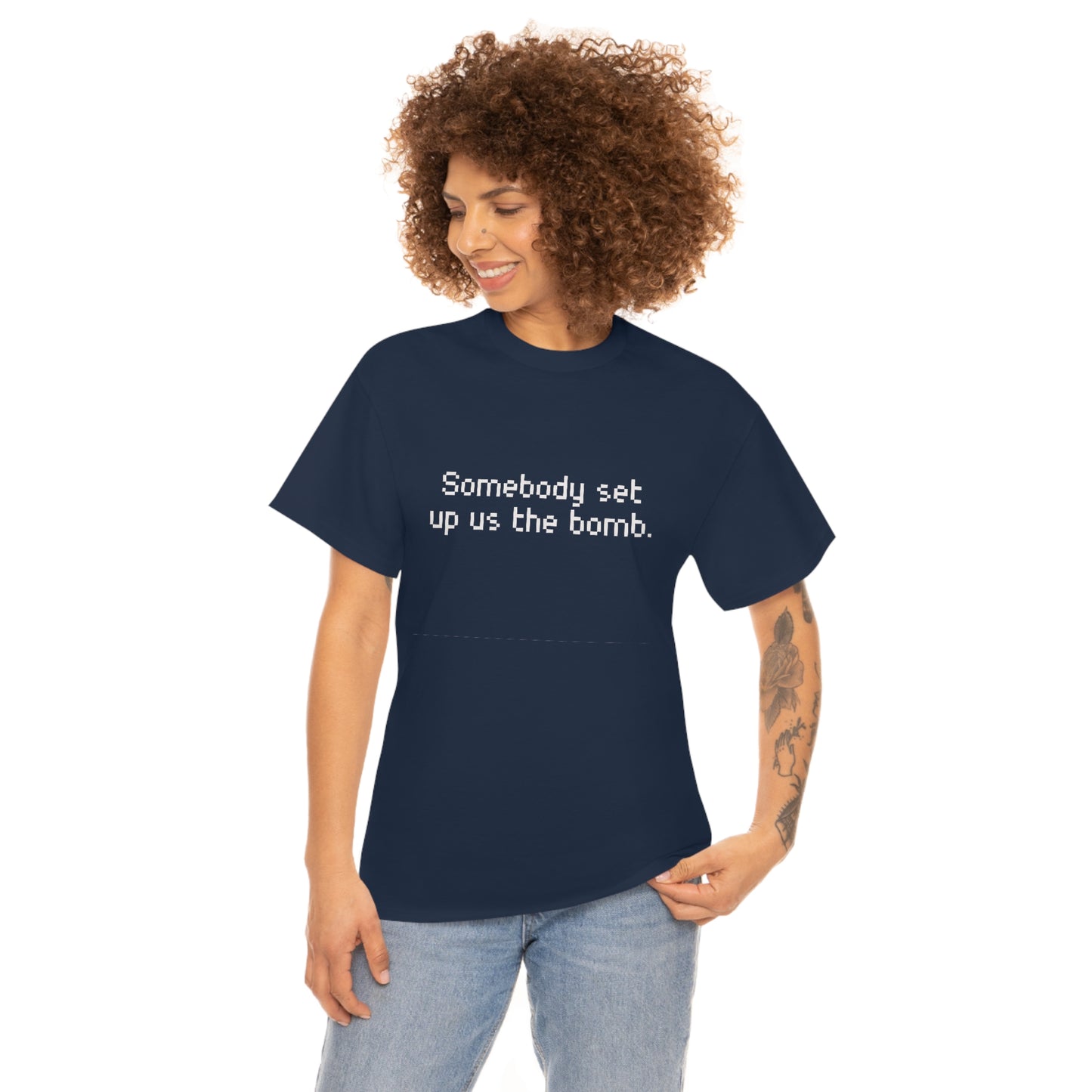 Set Up Us the Bomb Unisex Cotton T-shirt