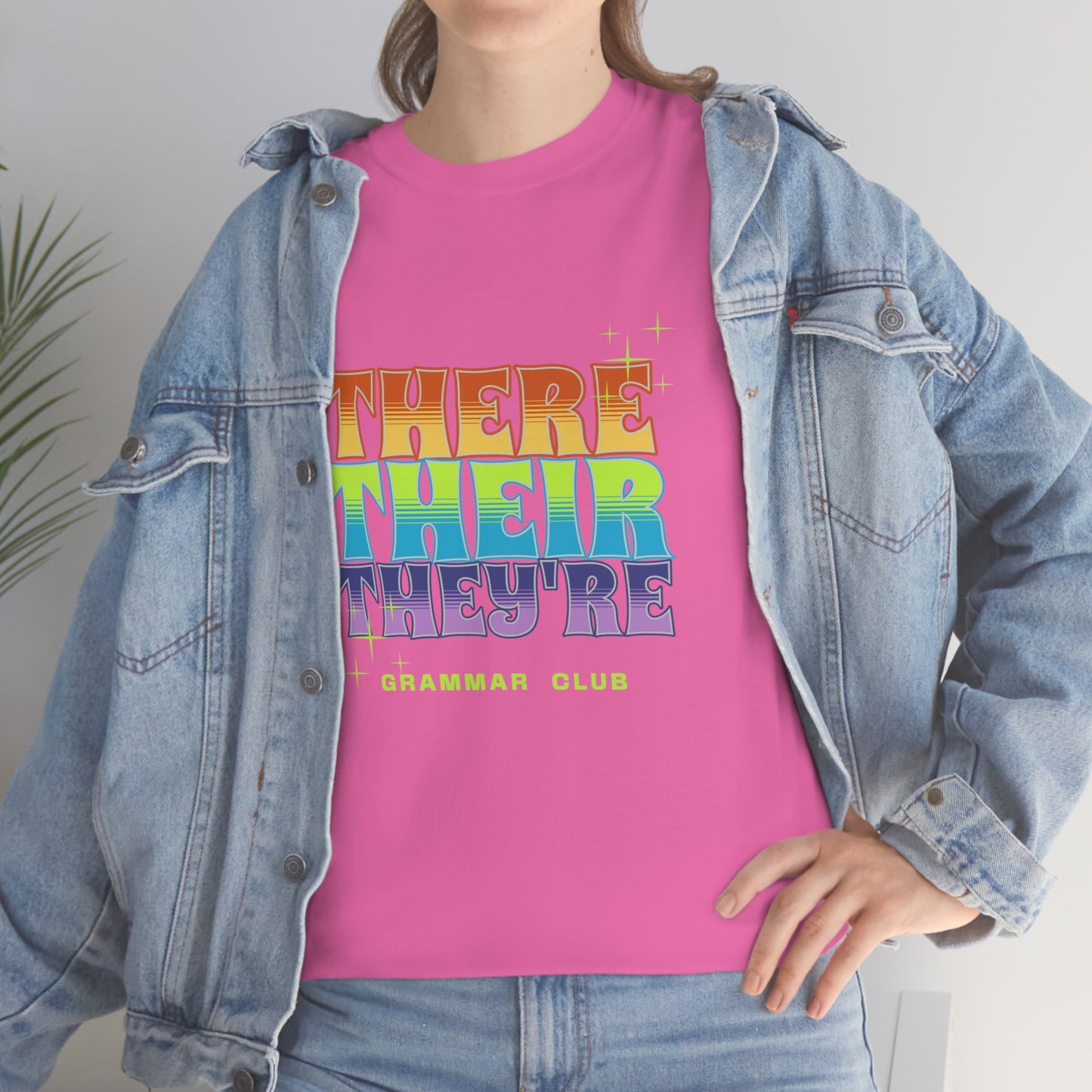There Their They're Grammar Club Unisex Cotton T-shirt