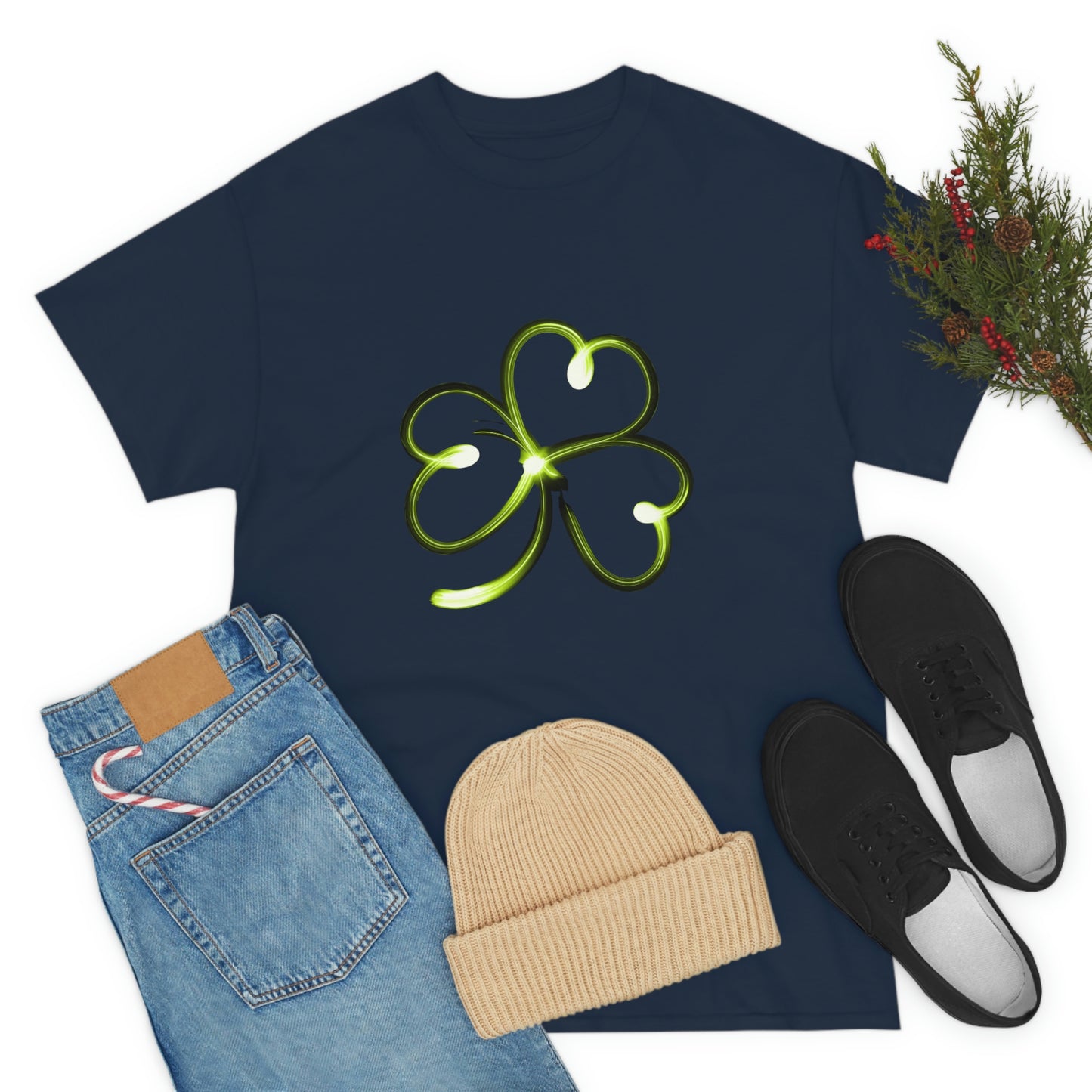 Simple Shamrock Unisex Cotton T-shirt