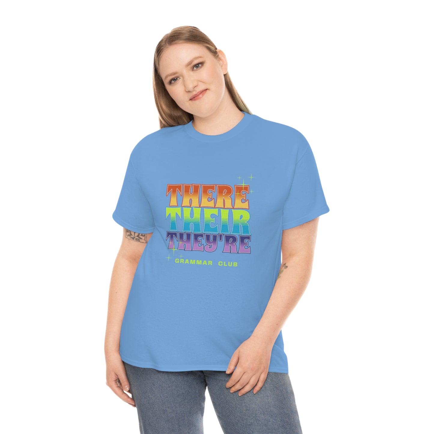 There Their They're Grammar Club Unisex Cotton T-shirt
