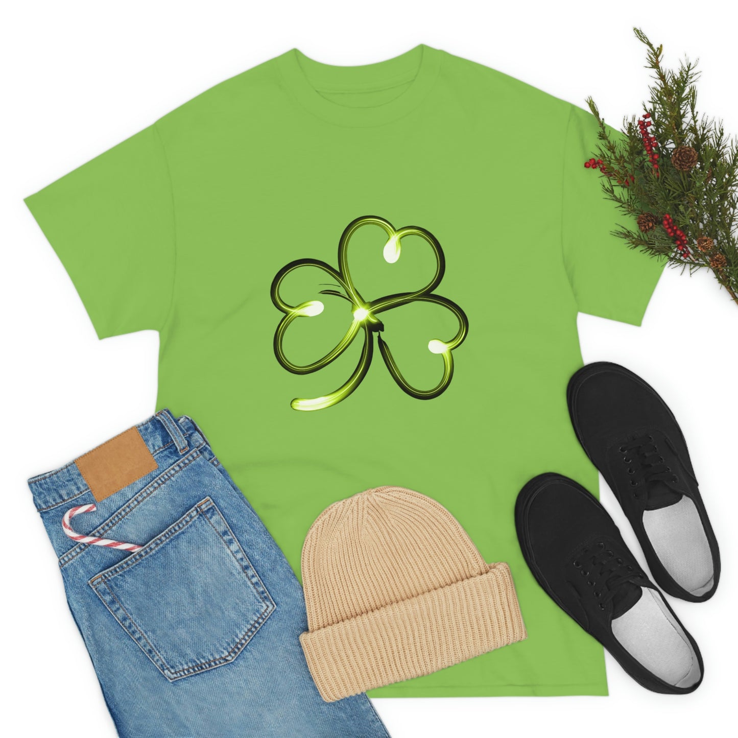 Simple Shamrock Unisex Cotton T-shirt