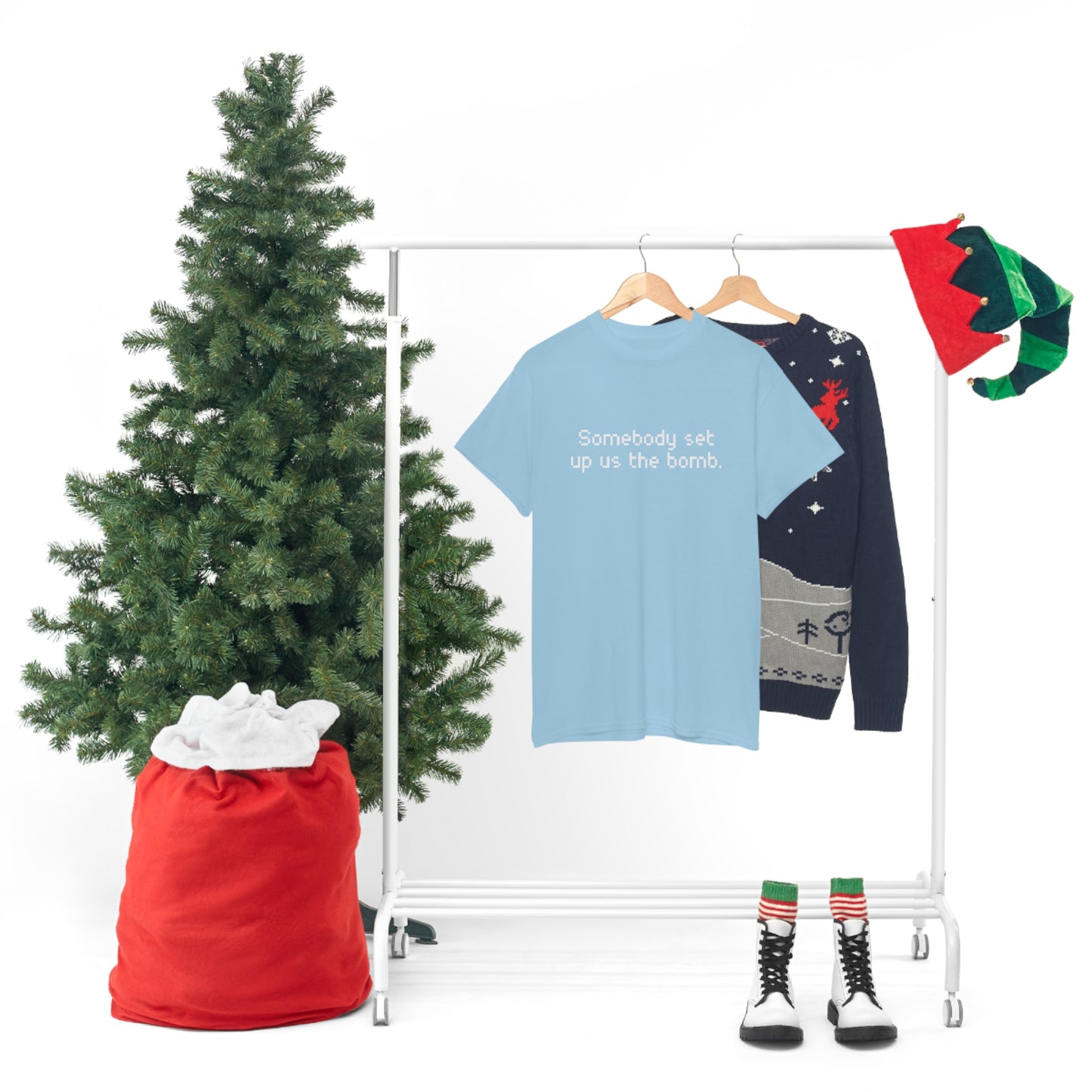 Set Up Us the Bomb Unisex Cotton T-shirt