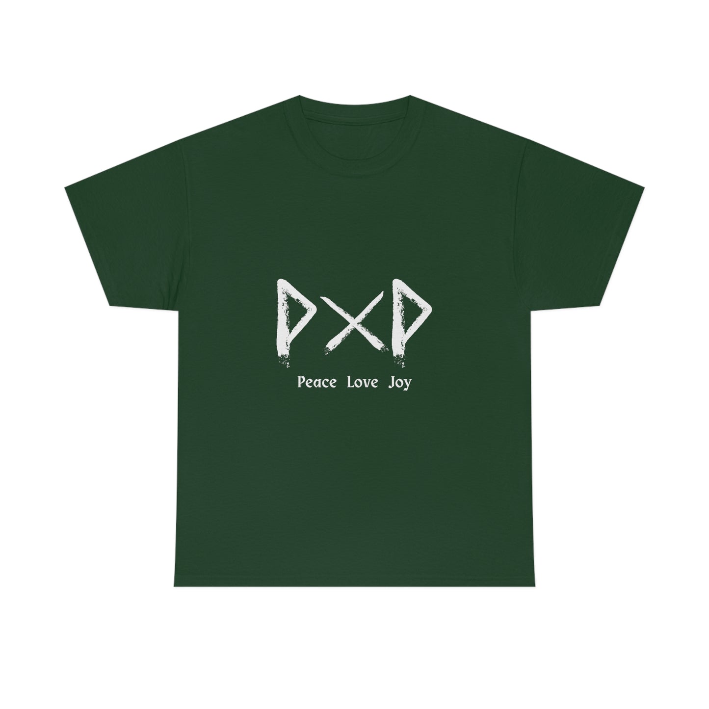 Peace Love Joy Dark Unisex Cotton T-shirt