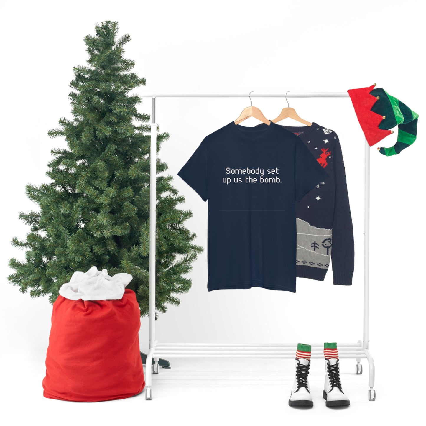 Set Up Us the Bomb Unisex Cotton T-shirt