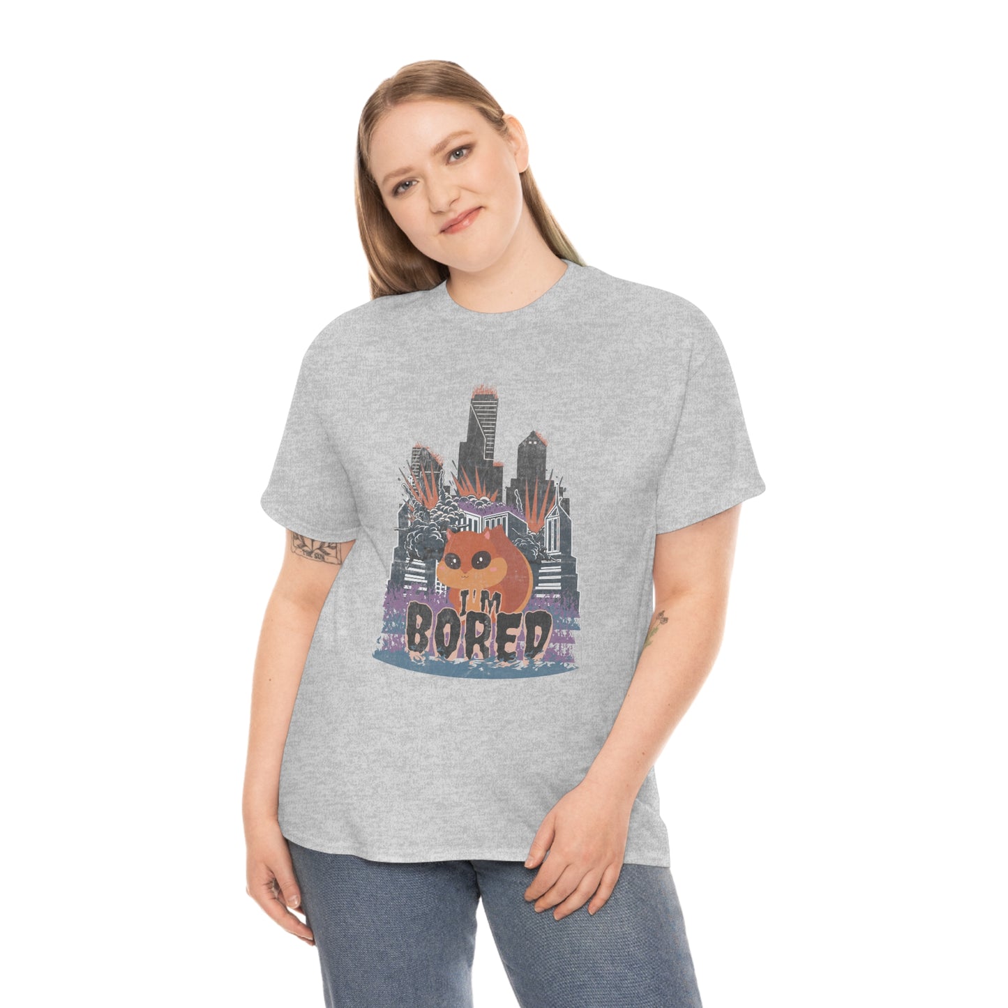 Bored Squirrel Unisex Cotton T-shirt
