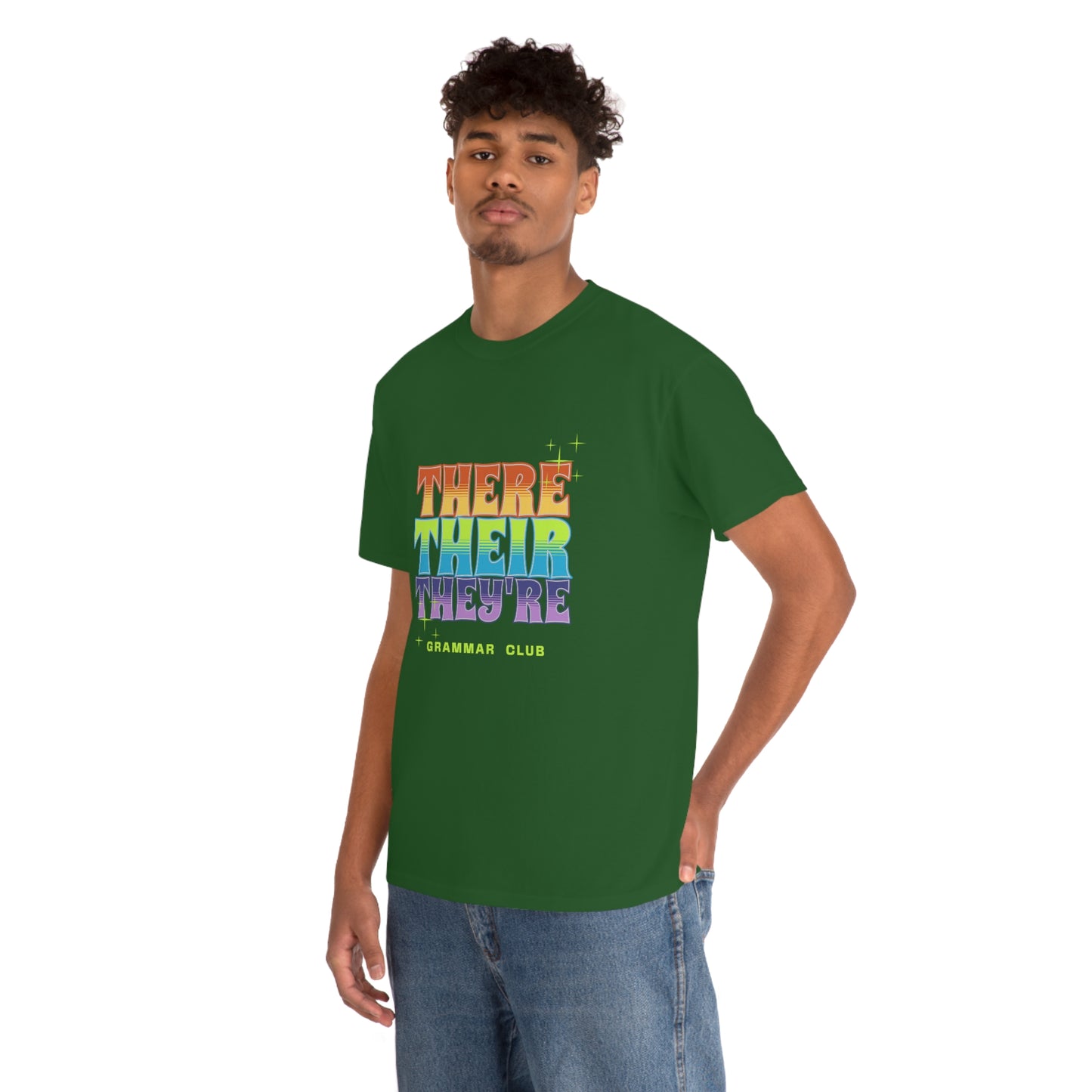 There Their They're Grammar Club Unisex Cotton T-shirt