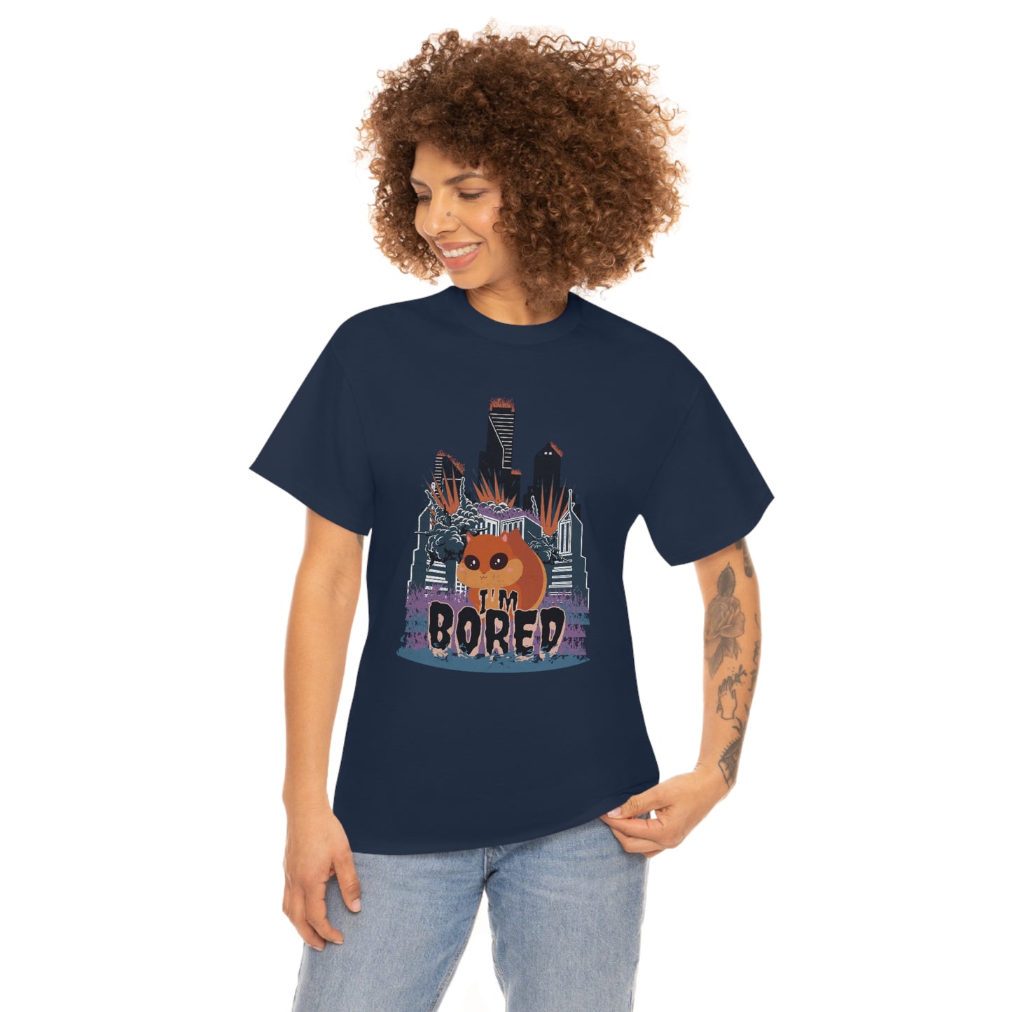 Bored Squirrel Unisex Cotton T-shirt