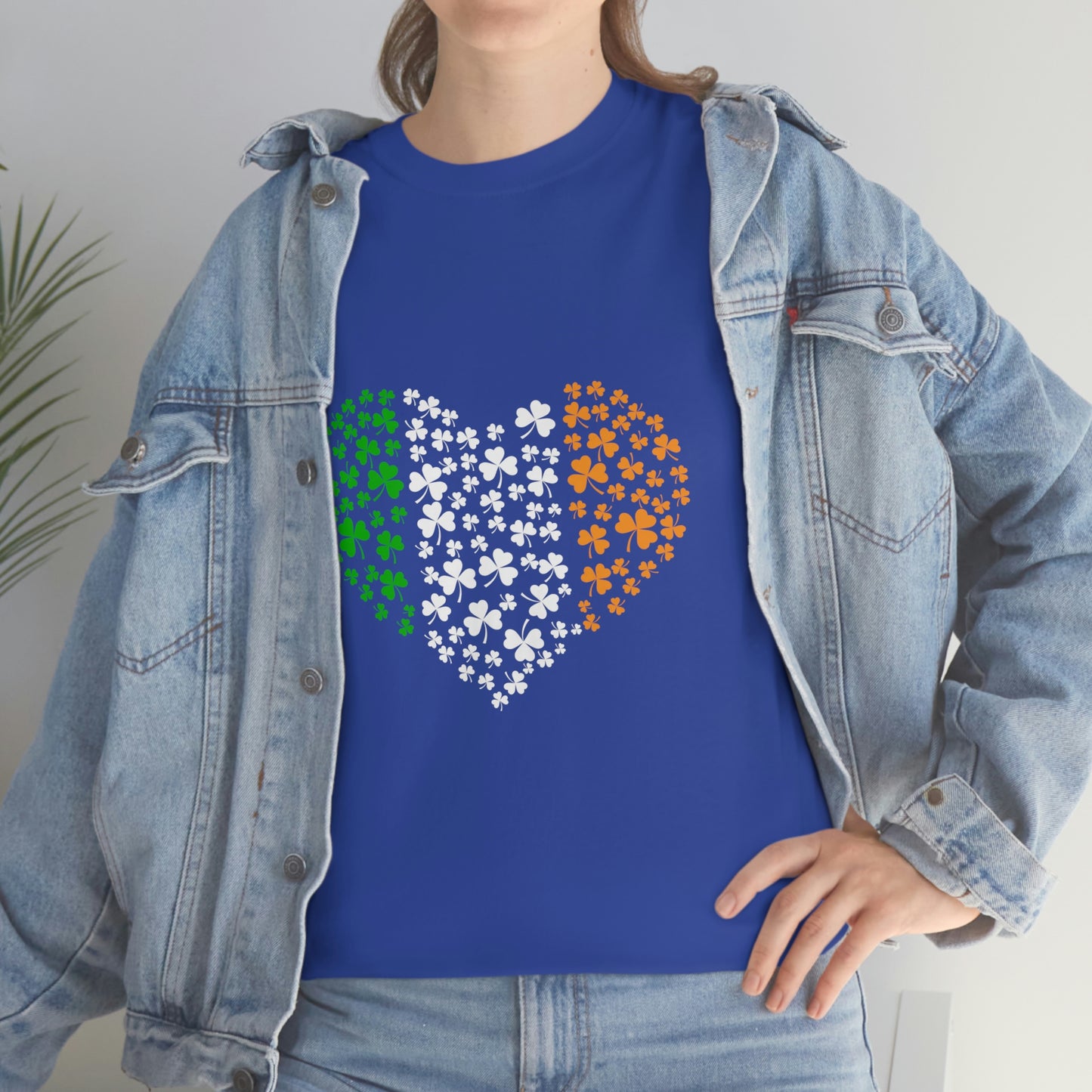 Irish Flag Hearts Unisex Cotton T-shirt